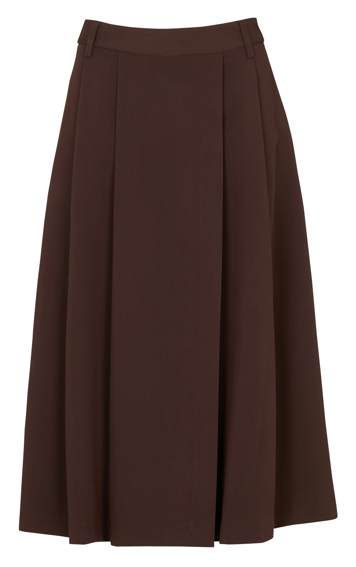Bermuda jupe culotte à pinces uni  IMPERIAL Marron