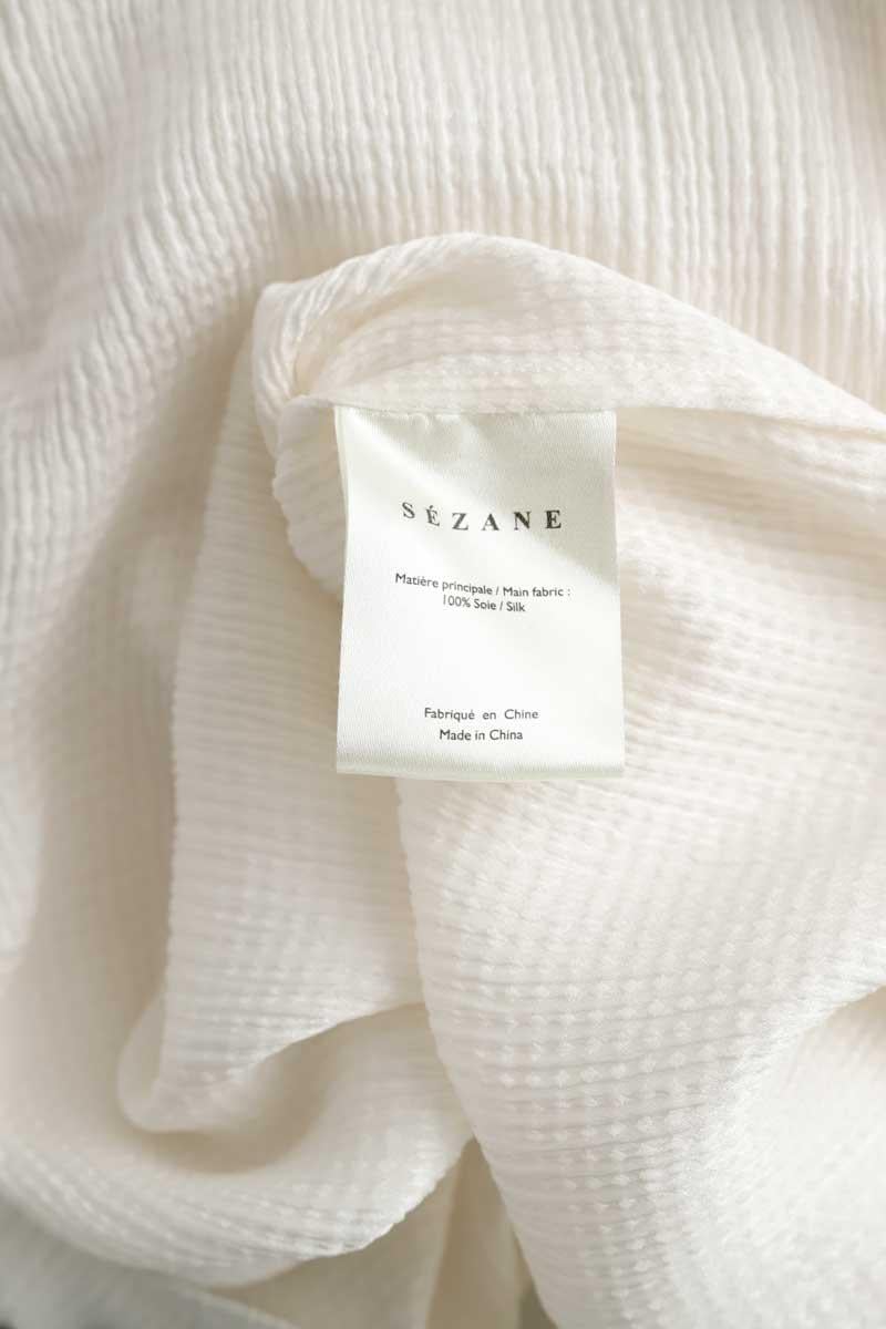 Silk blouse SEZANE - Seconde main White