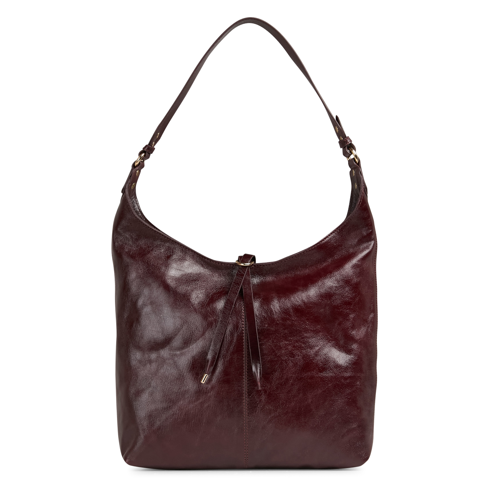 Sac porté épaule uni en cuir PETITE MENDIGOTE