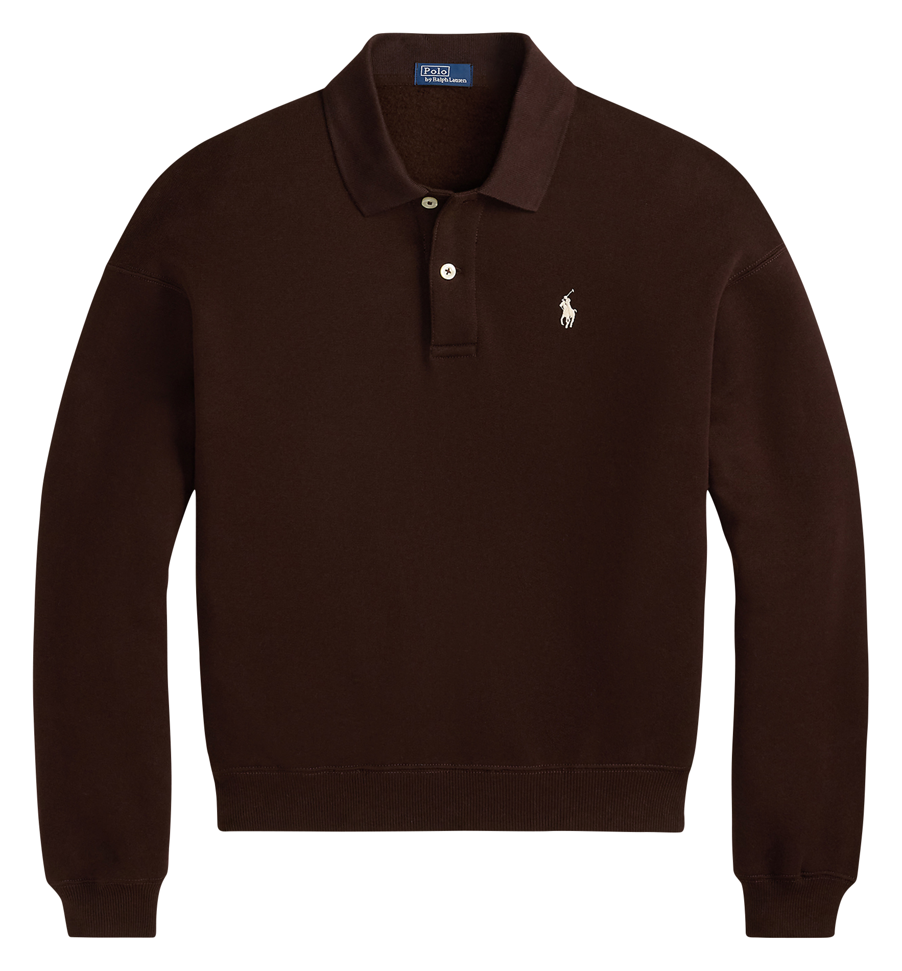 Pull oversize en coton mélangé POLO RALPH LAUREN Marron