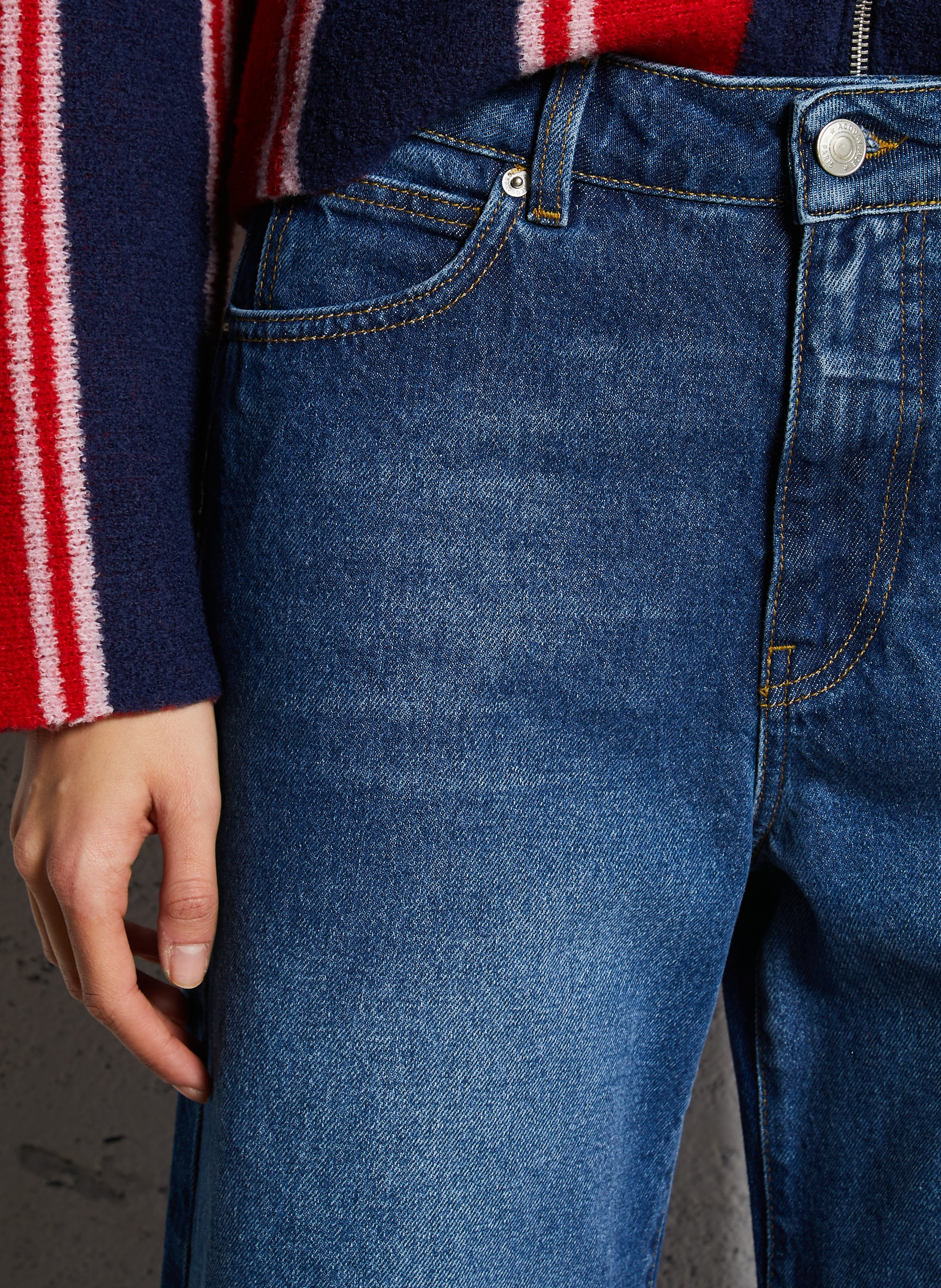 Wijde jeans - katoenblend ACQUAVERDE Blauw