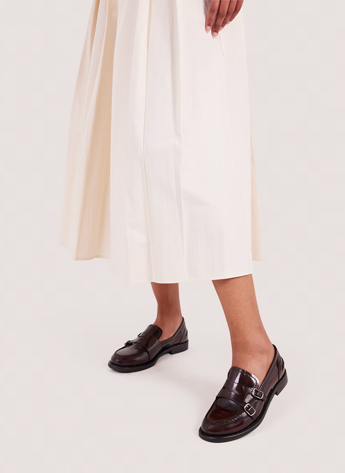 Mocassins en cuir verni JONAK Marron