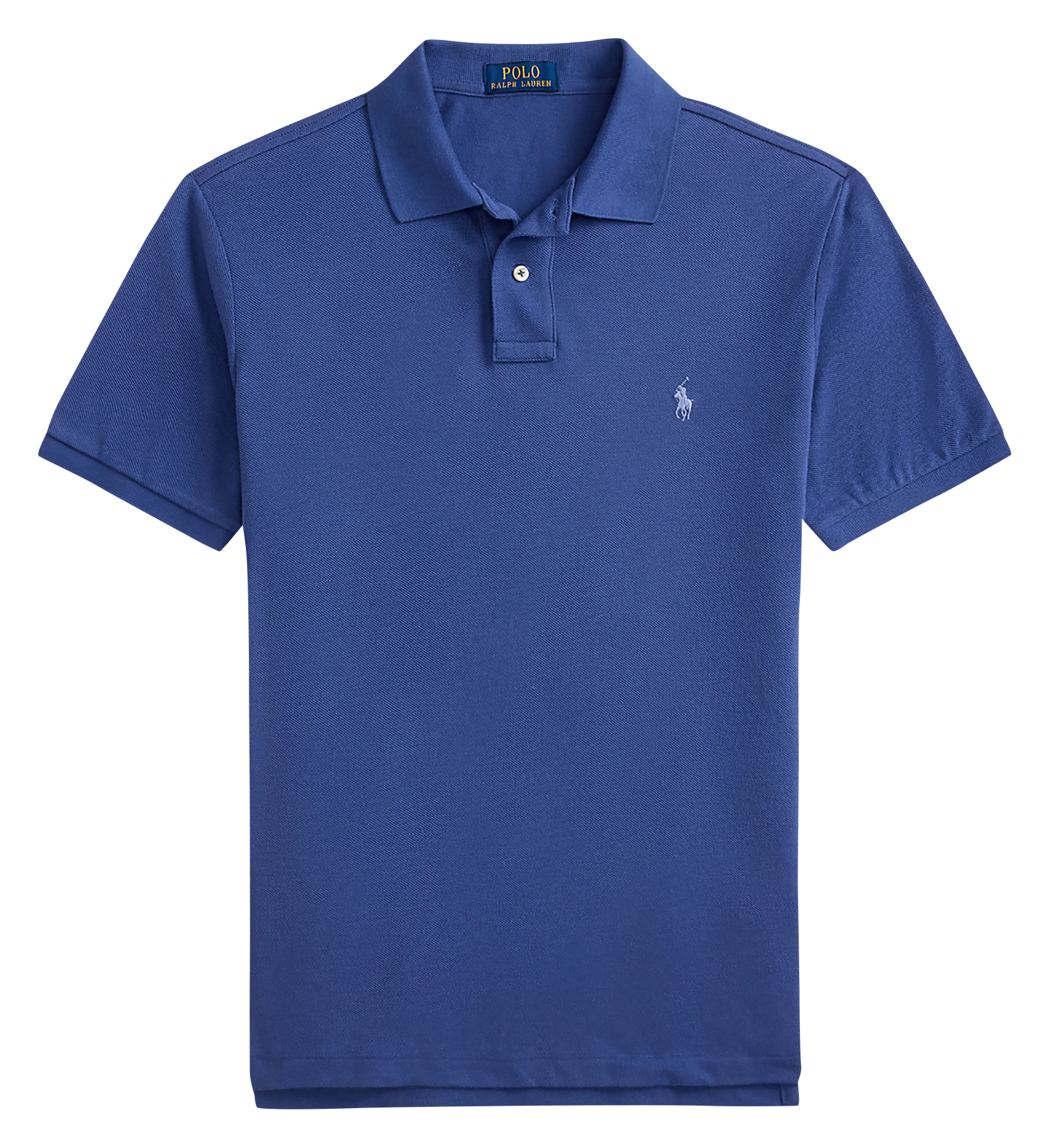 Slim-fit cotton piqué polo shirt POLO RALPH LAUREN Blue