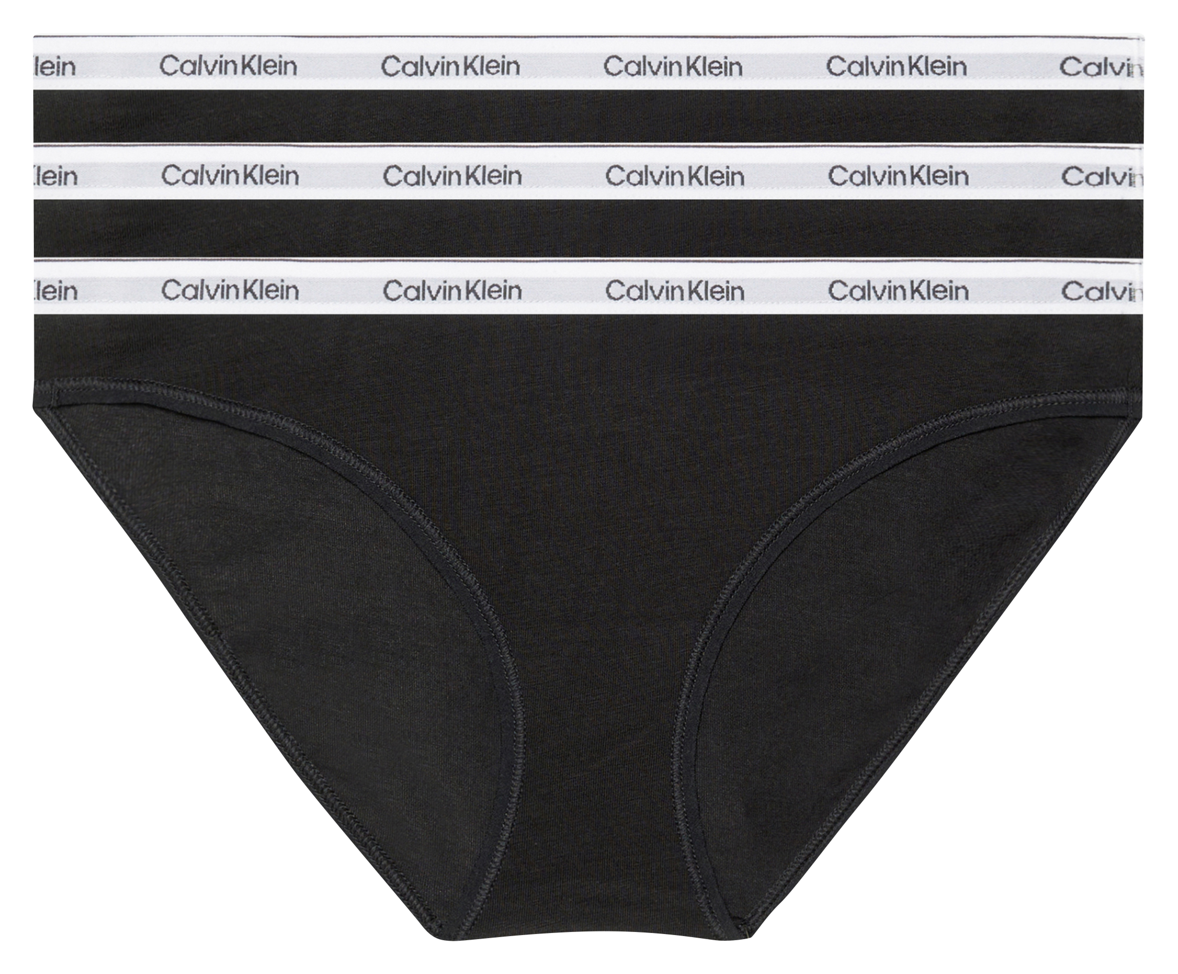 Pack of 3 cotton-blend panties CALVIN KLEIN UNDERWEAR Black