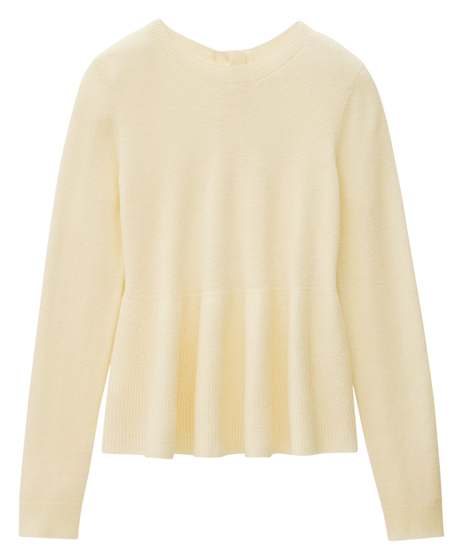 Pull évasé uni en laine mélangée BA&SH Beige