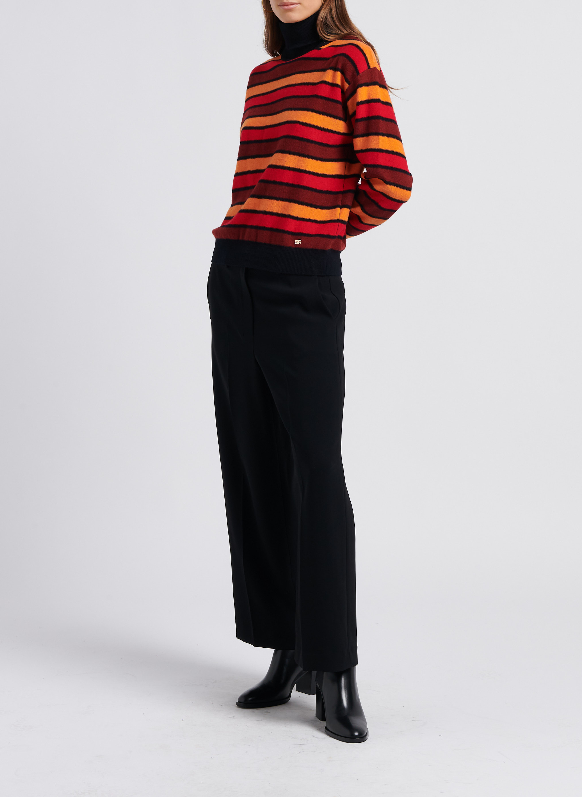 Leren enkellaarzen RIVECOUR Zwart