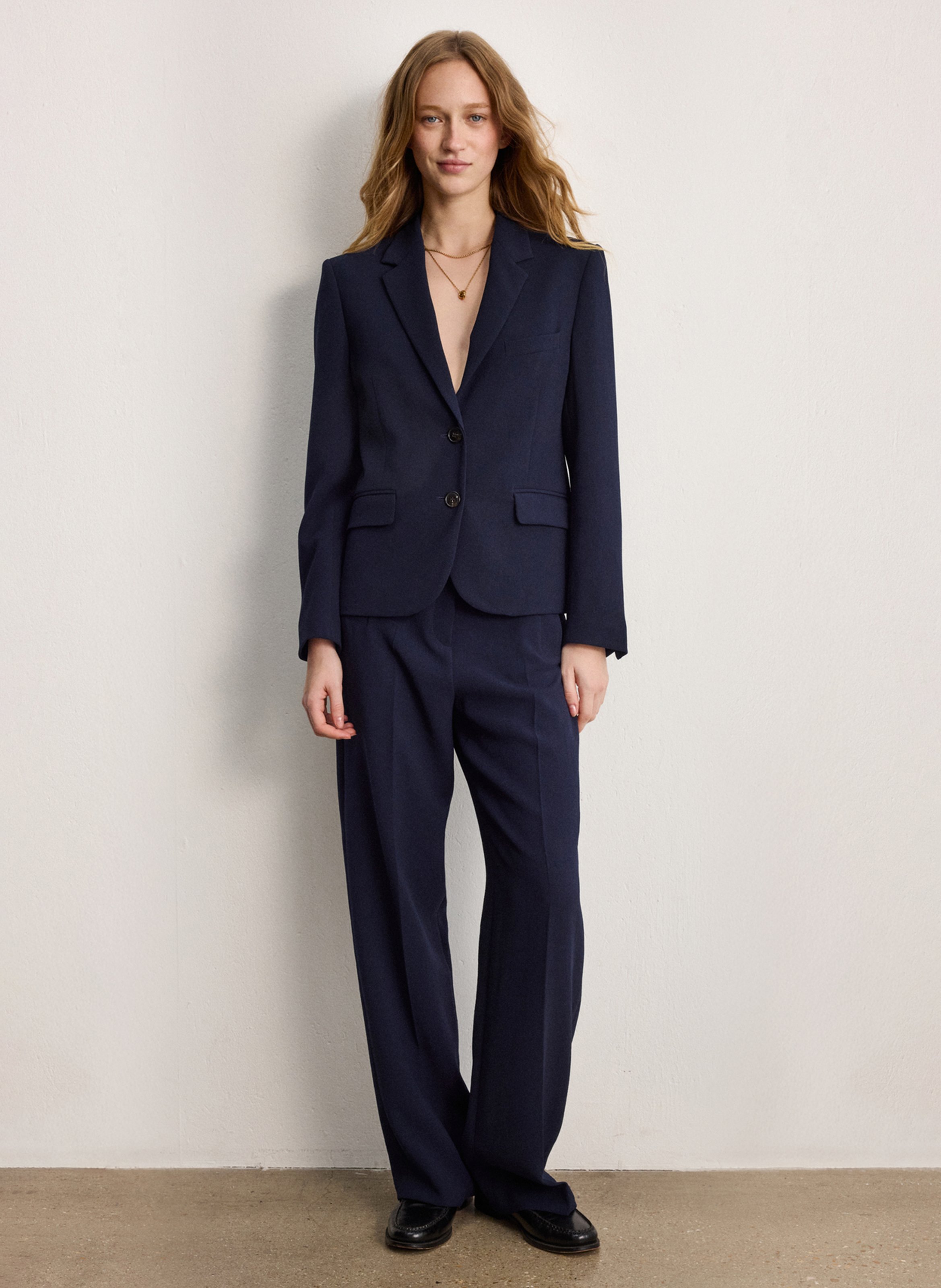 Veste tailleur oversize PABLO Bleu