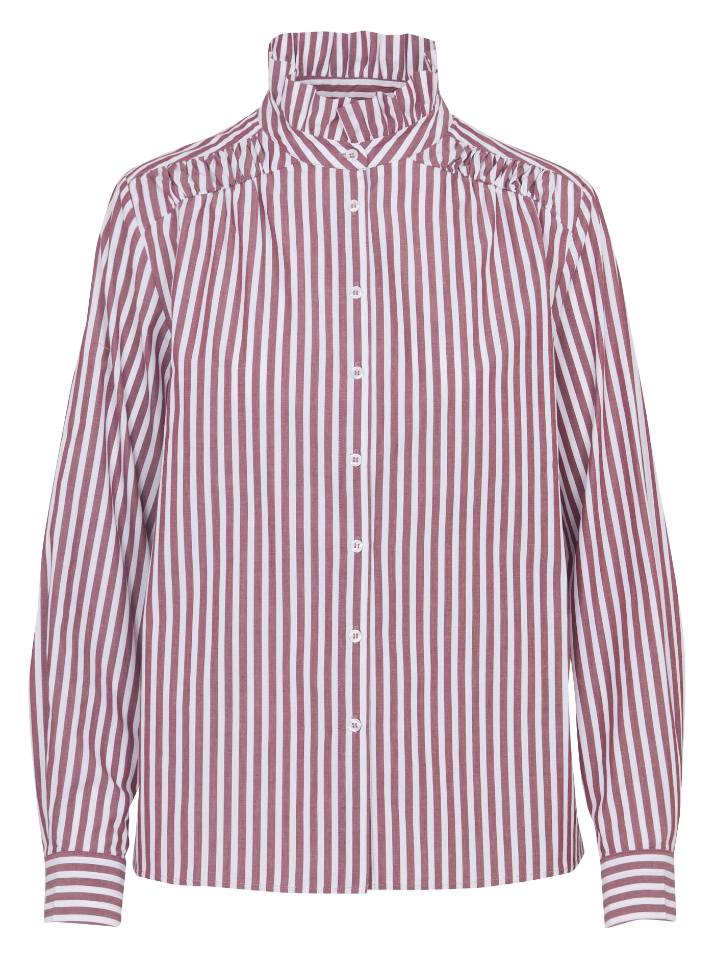 Chemise à rayures col lavallière MAISON 123 Rouge