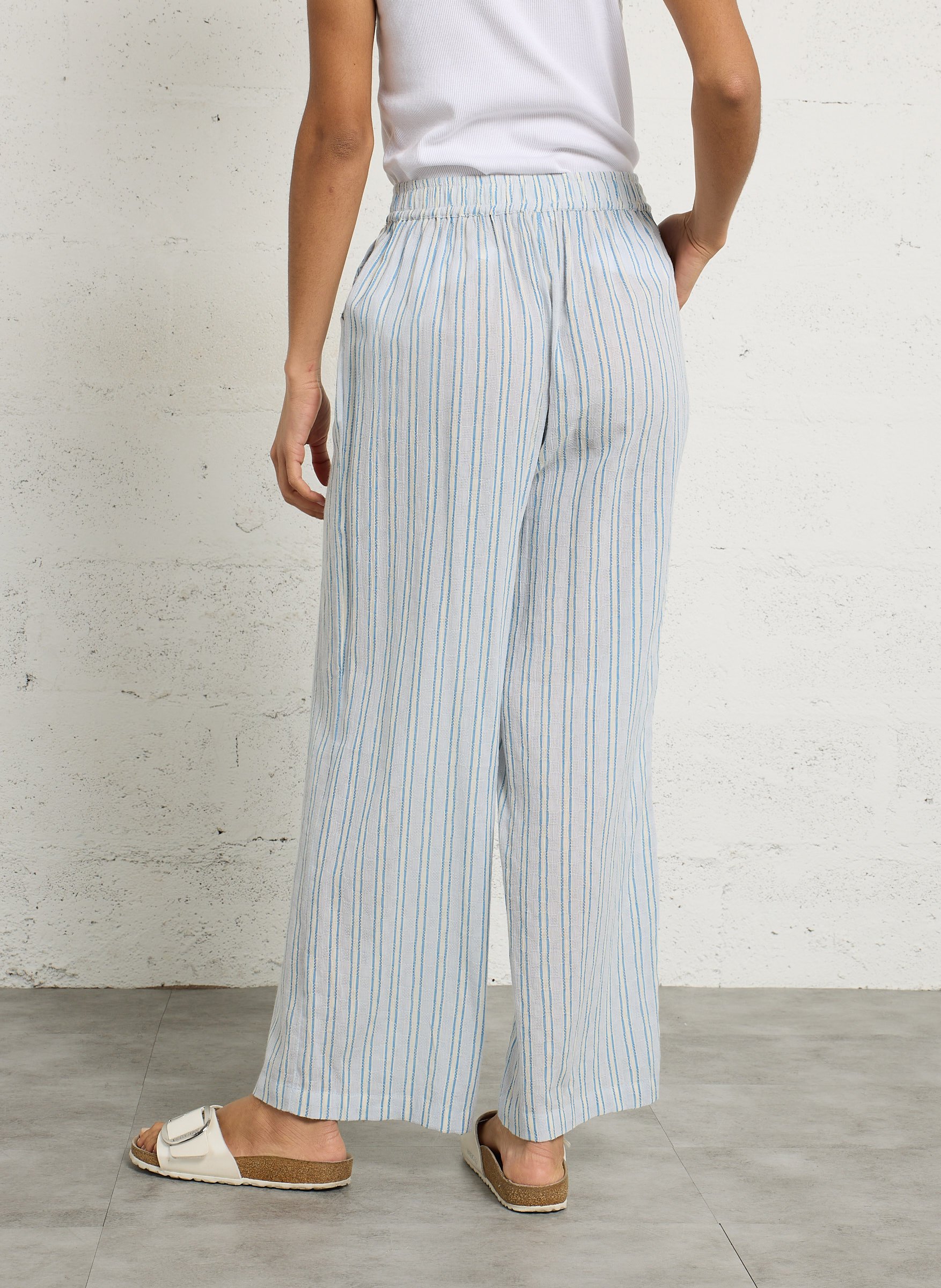 Streifenhose aus Baumwoll-Mix BILLABONG Blau