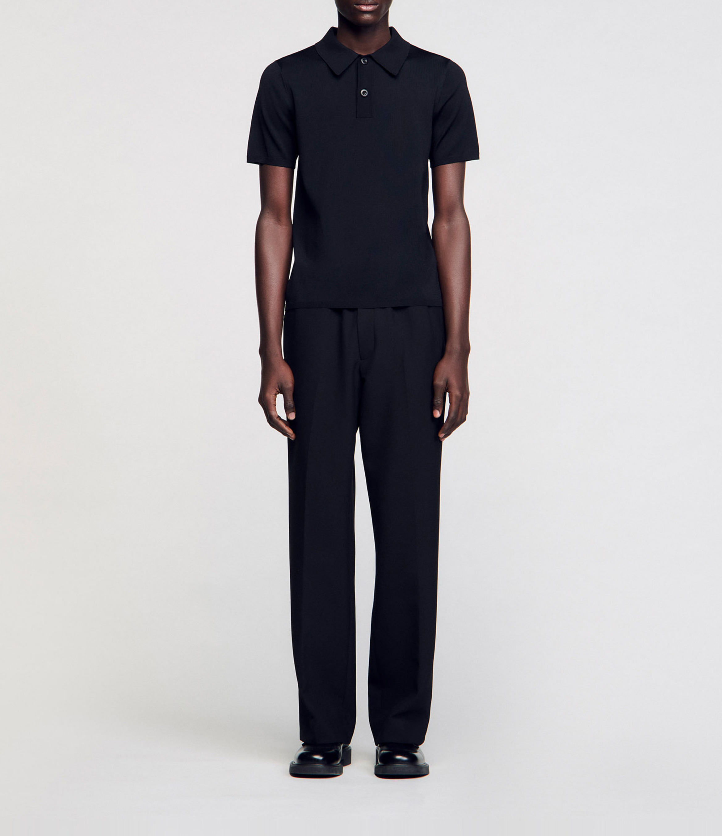Polo regular fit  SANDRO Noir