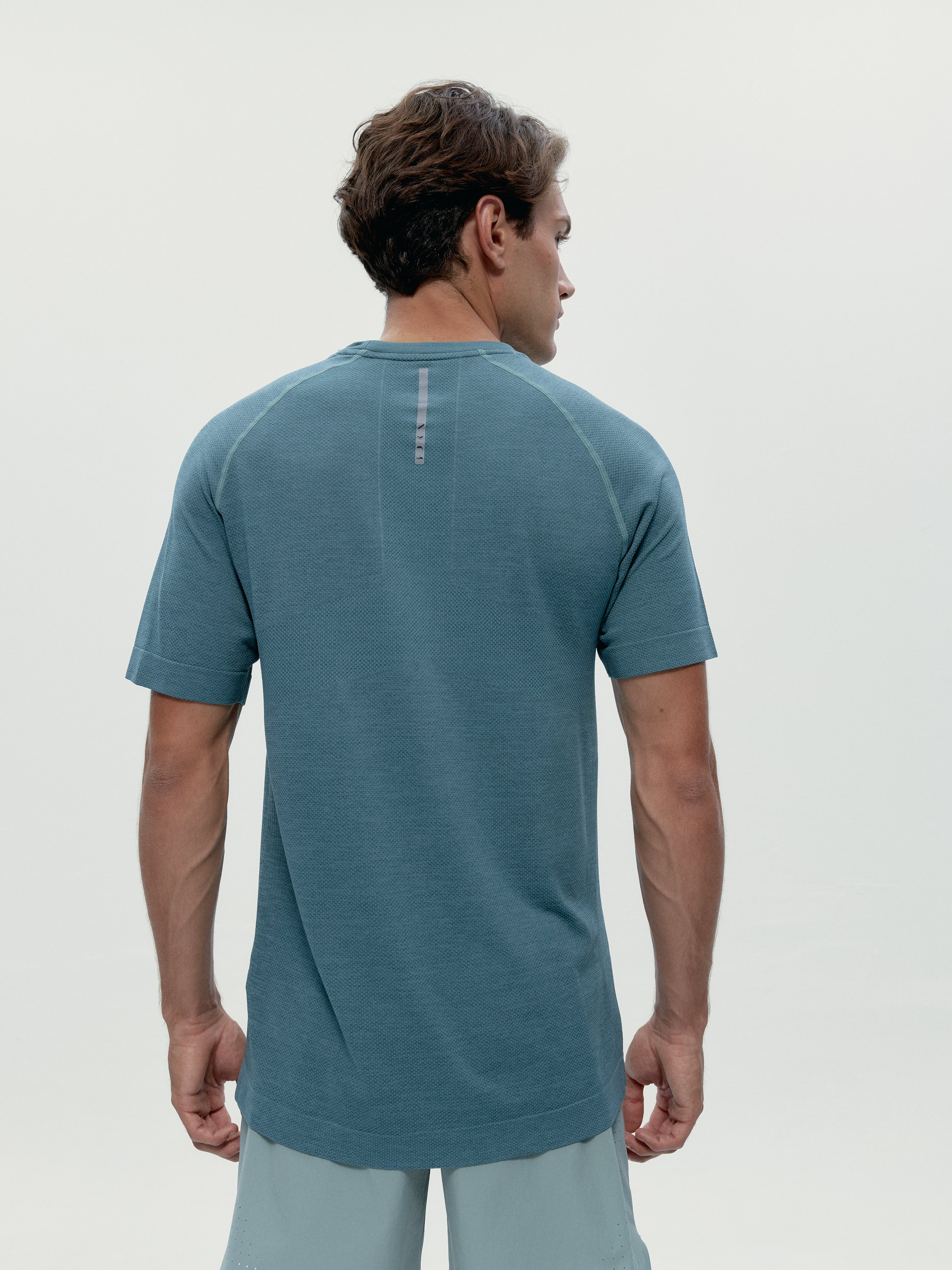 Short-sleeve performance sports t-shirt Blue