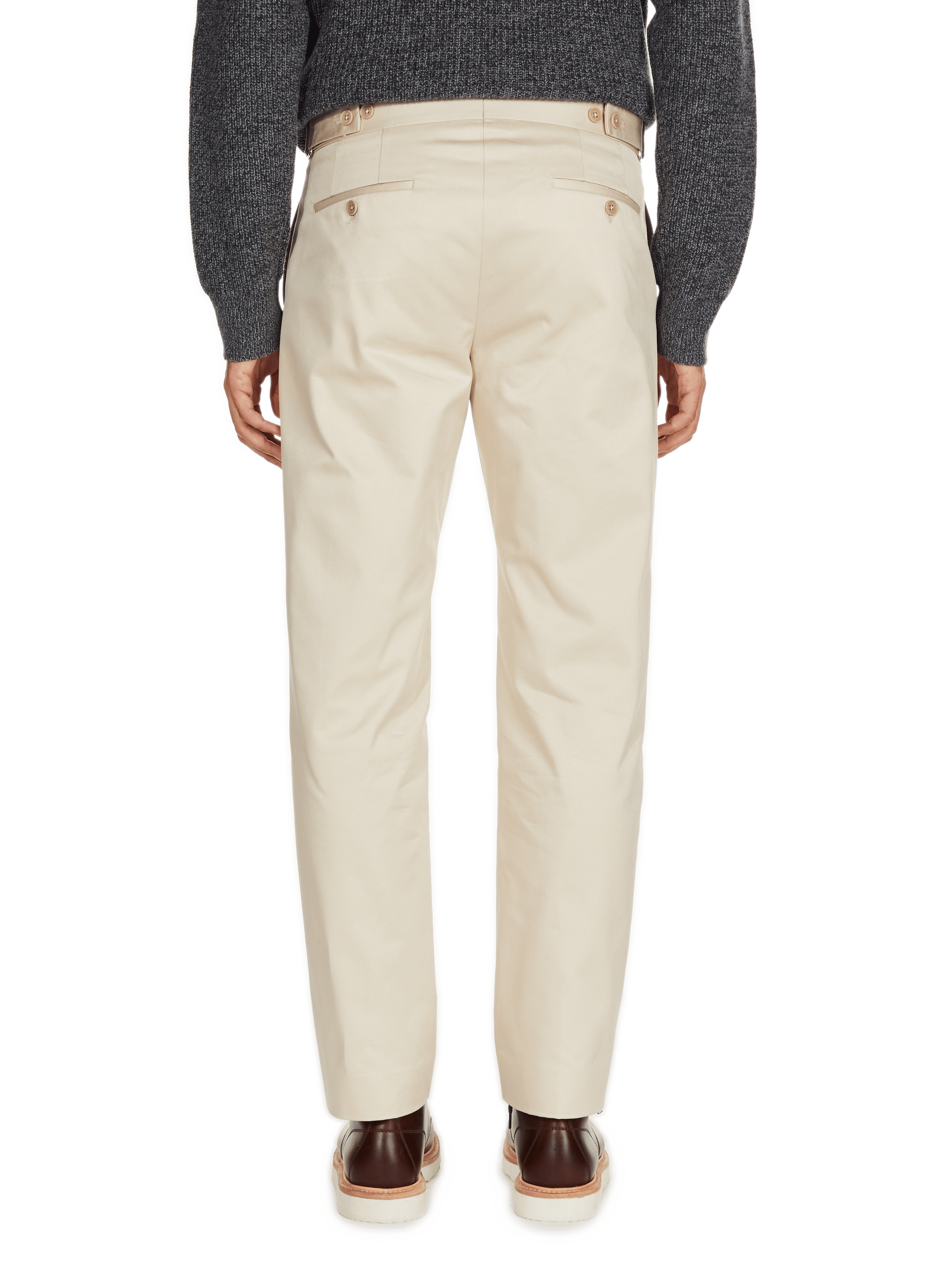 Slim-fit cotton cargo pants SAISON 1865 Beige