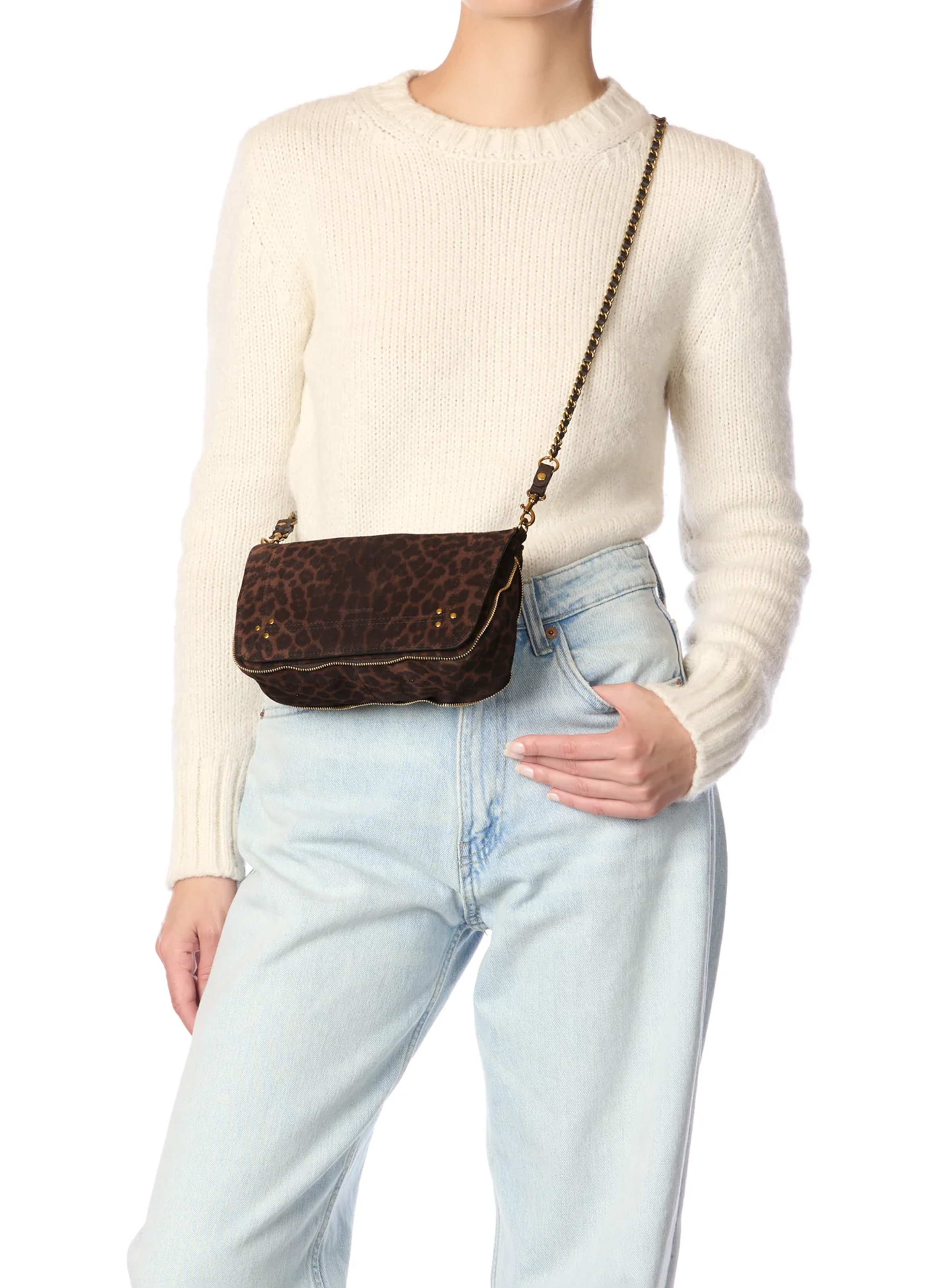 Sac bandoulière imprimée en cuir mélangé JEROME DREYFUSS Multicolore