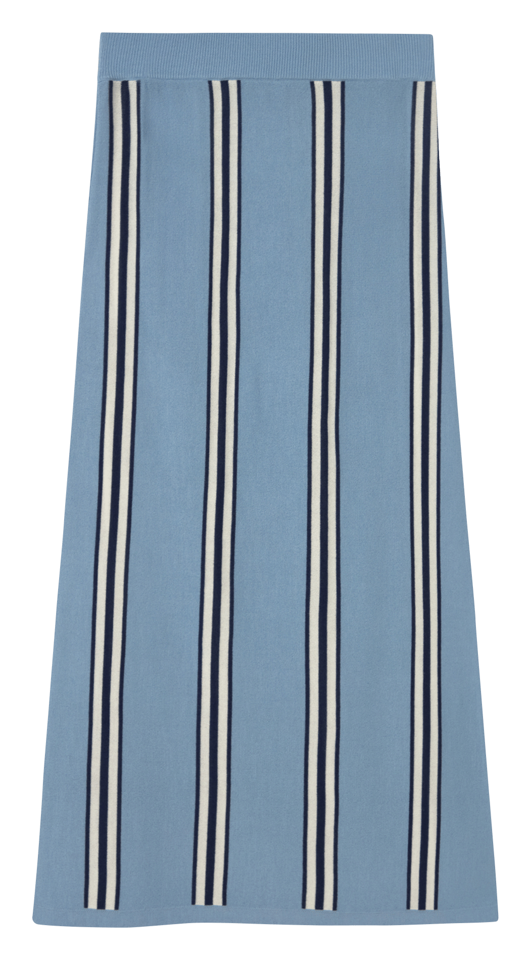 Jupe droite longue en laine THE TINY BIG SISTER Bleu