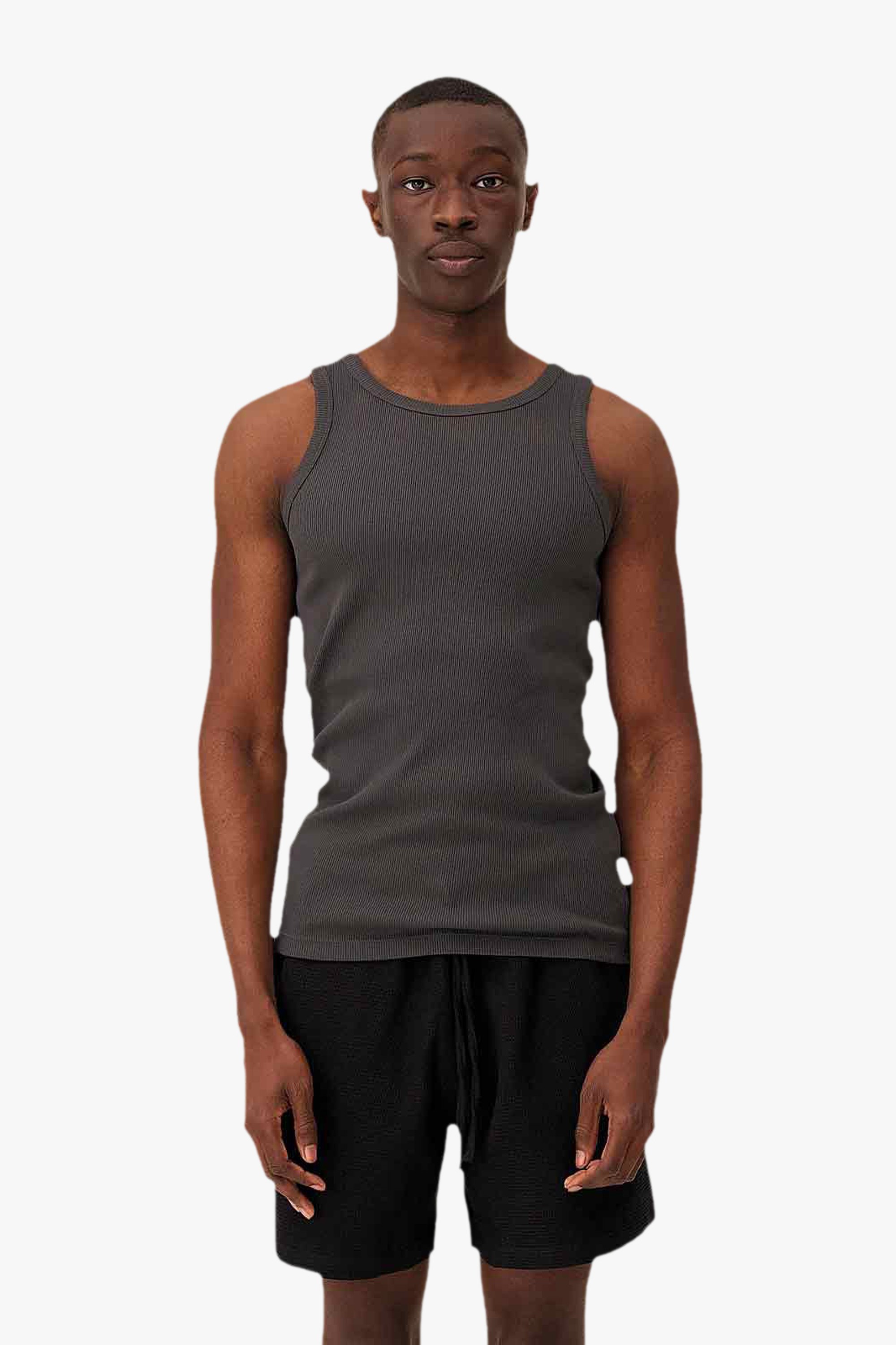 Fitted leo tank top Noyoco Grey