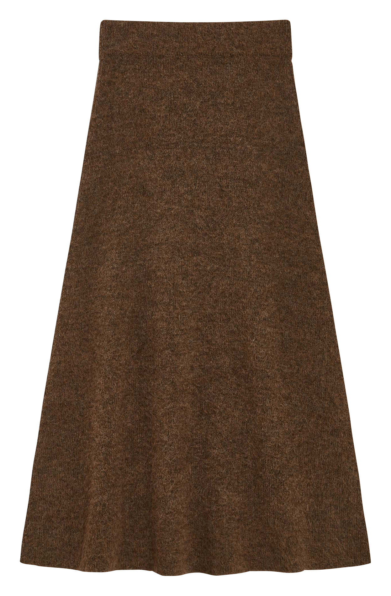 Flared knit maxi skirt GRACE ET MILA Brown
