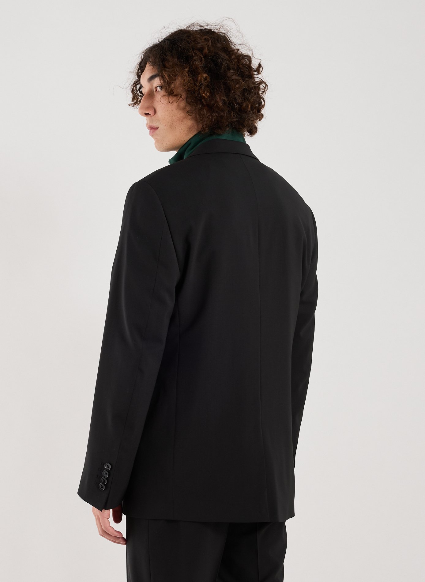 Mixed wool suit jacket from dostum-d. AU PRINTEMPS PARIS Black