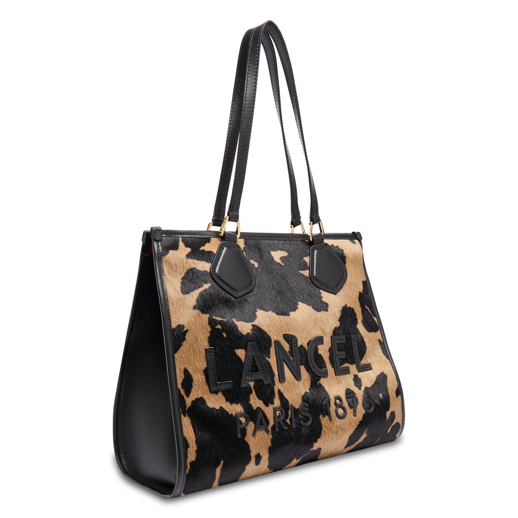 Leather tote bag LANCEL Black