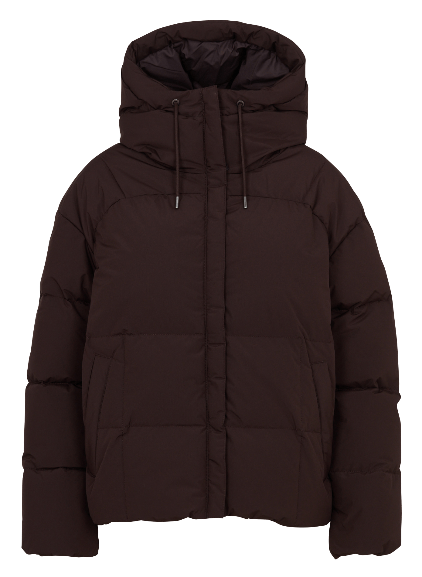 Quilted straight down jacket PYRENEX Brown