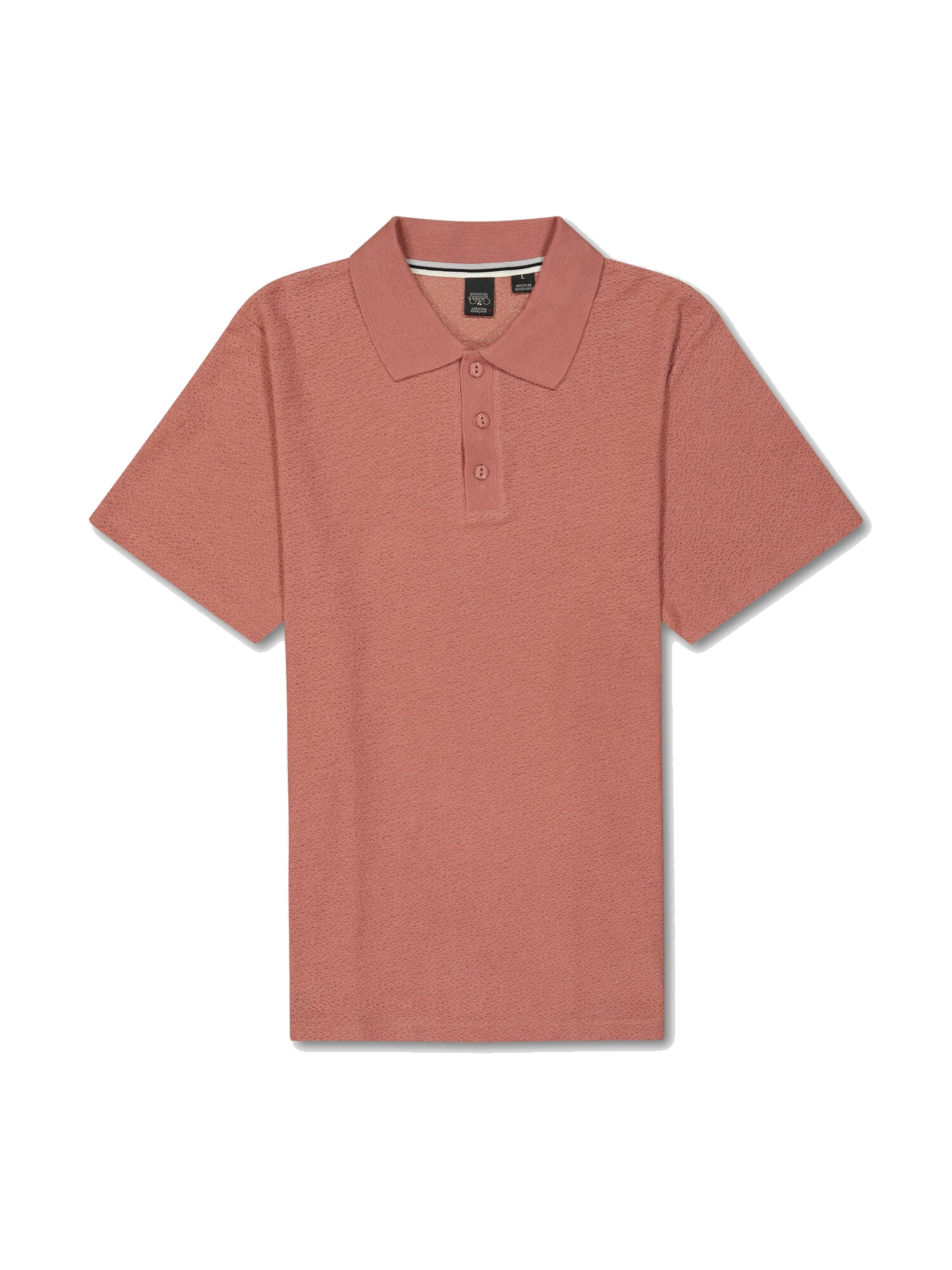 Button-Down Shirt Collar Polo LE TEMPS DES CERISES Pink