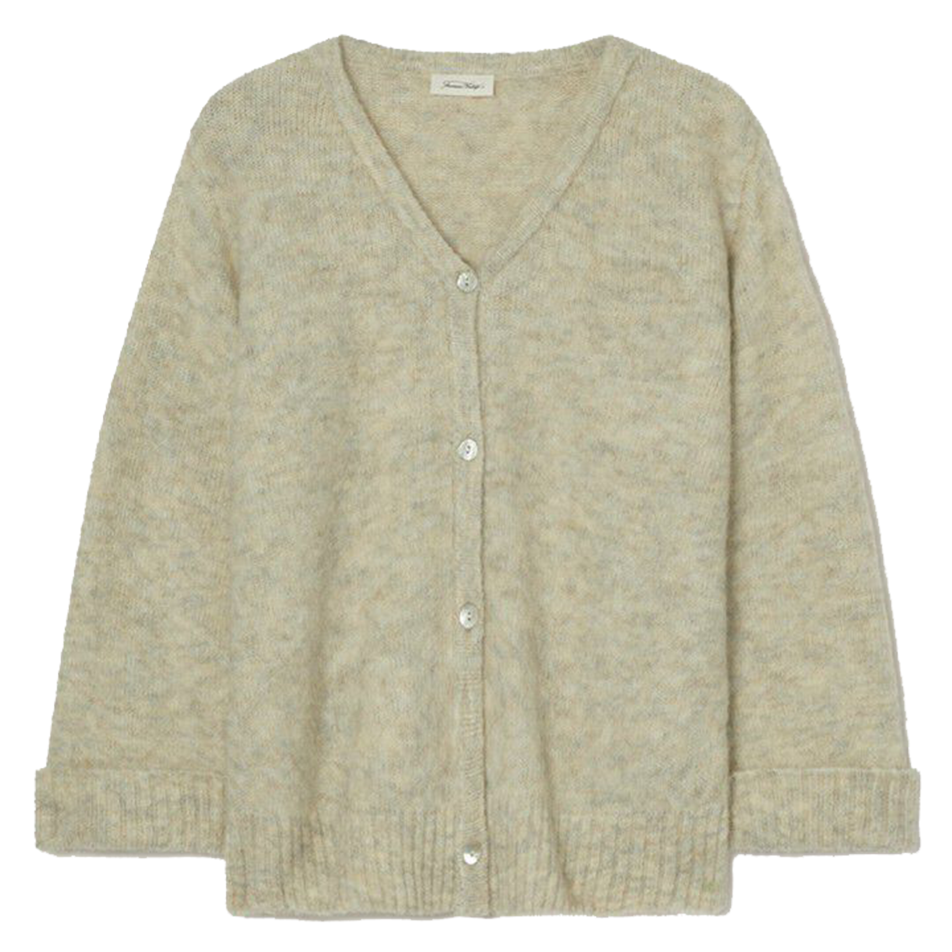 Ruimvallend vest met V-hals EAST Poudreuse chine