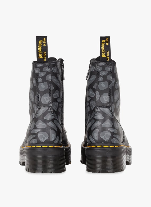 Leopard Print Platform Boots Black Dr. Martens Women 27891001 BLACK BLACK Place des Tendances United Kingdom