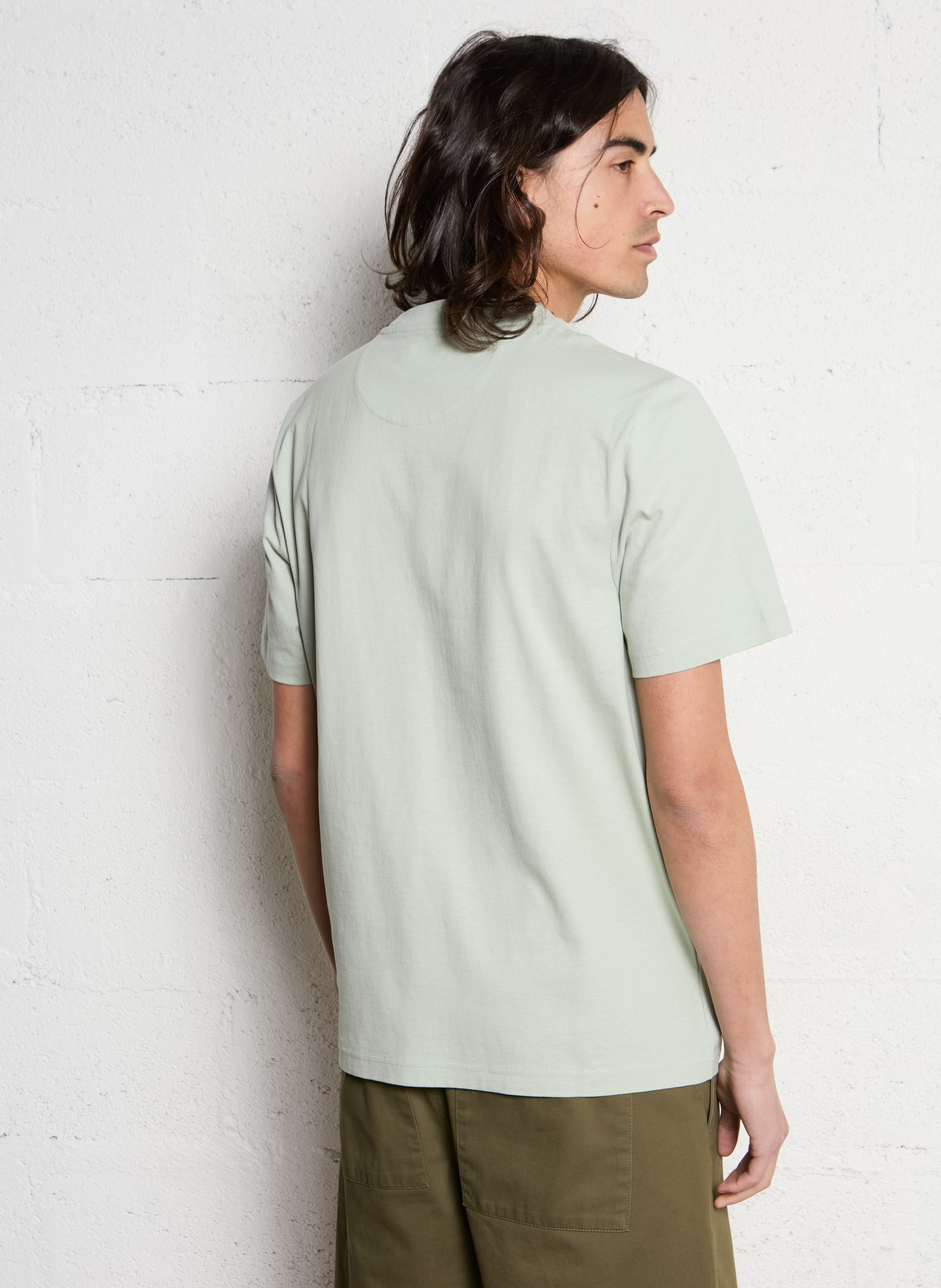 Round-neck organic cotton T-shirt FARAH Green