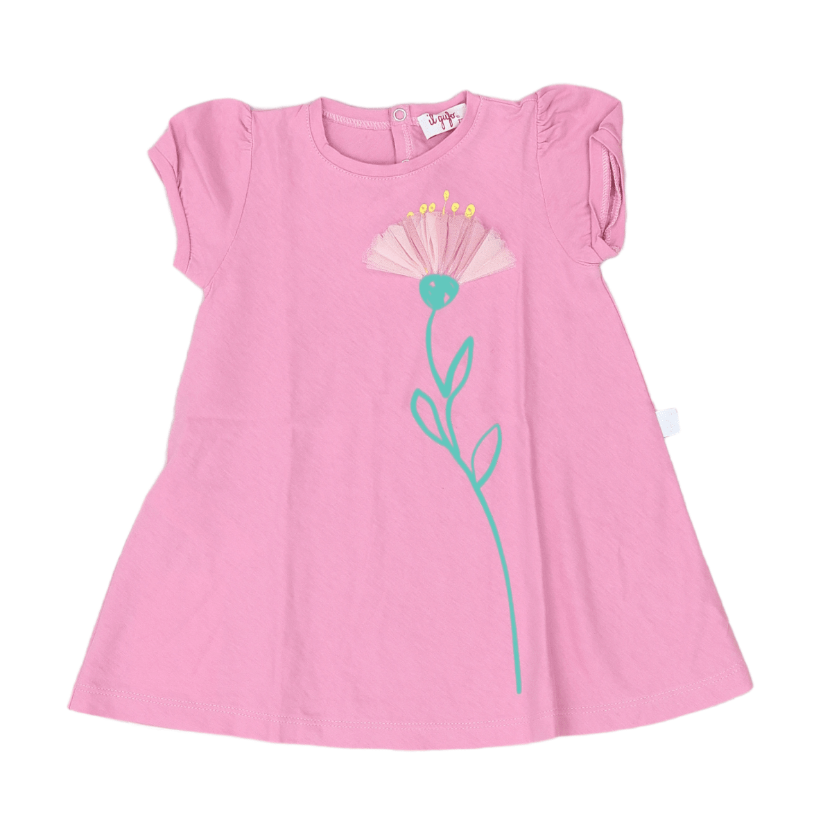 Pink baby dress - 12 months IL GUFO - Seconde main Pink