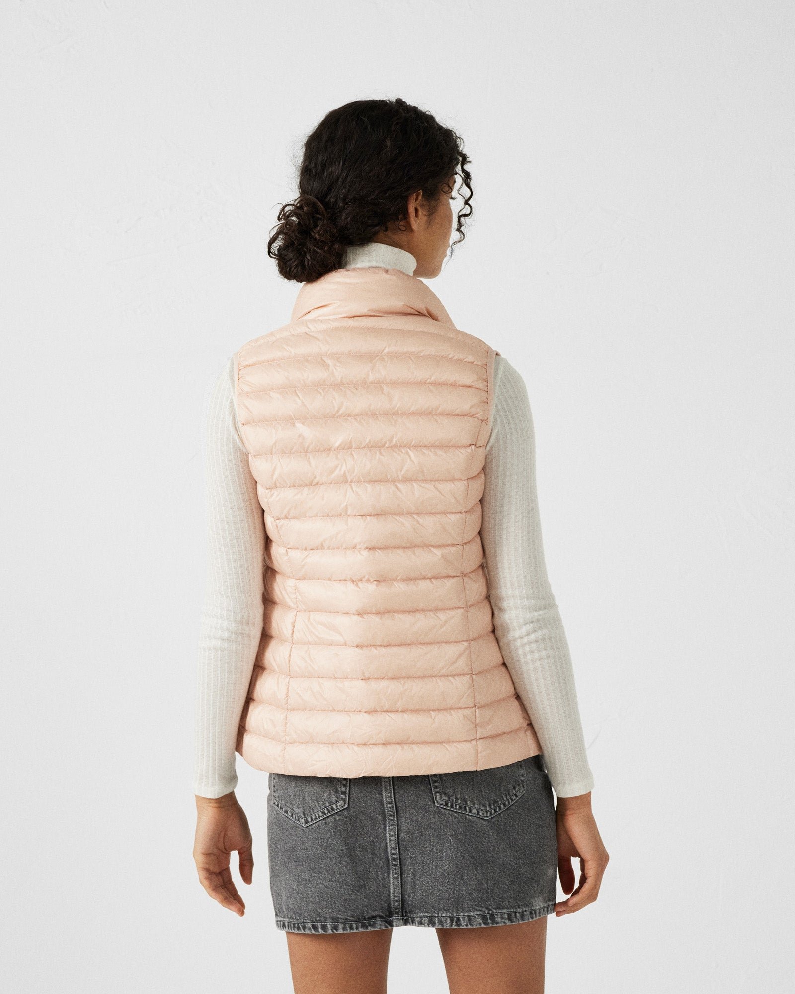 Sleeveless lightweight down vest seda JOTT Pink