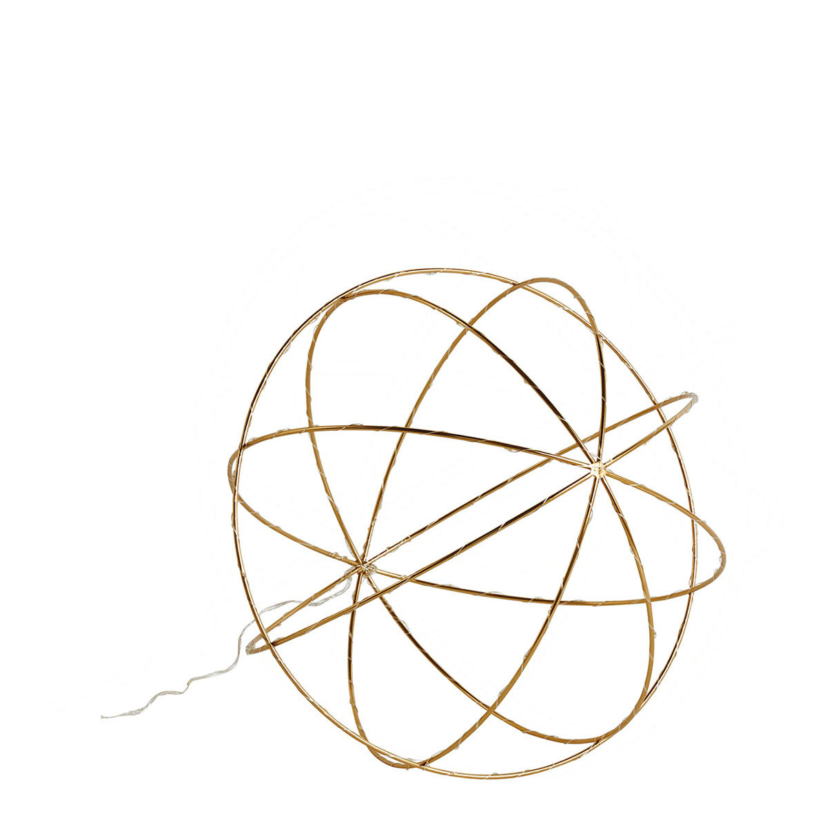 Metal ball light BLANC D'IVOIRE Golden