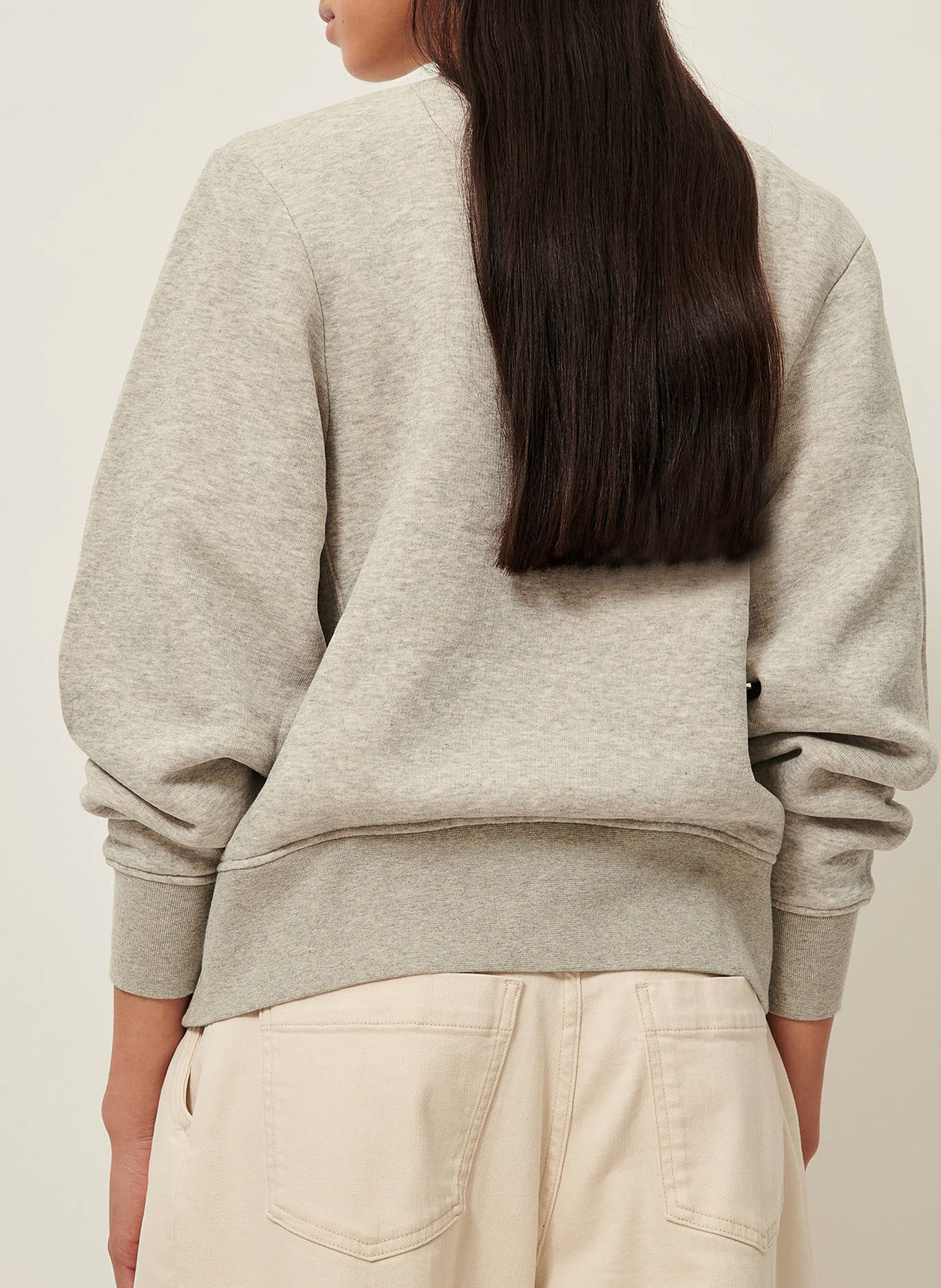 Cotton-mix round-neck sweatshirt SESSUN Grey