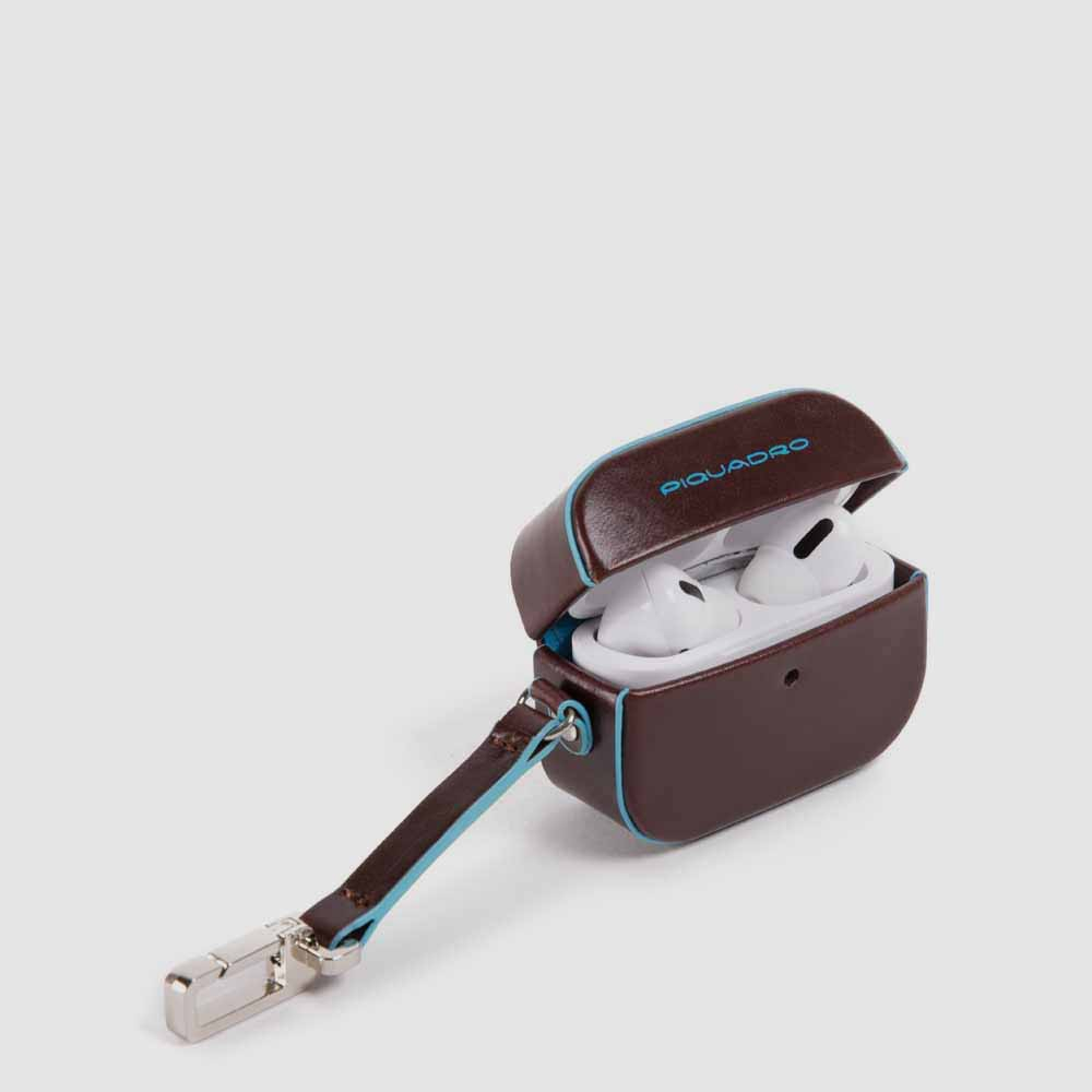 Case for airpods pro PIQUADRO Brown