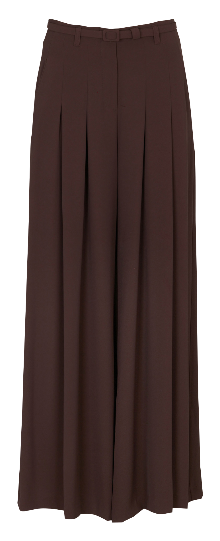 Pantalon large taille haute IMPERIAL Marron