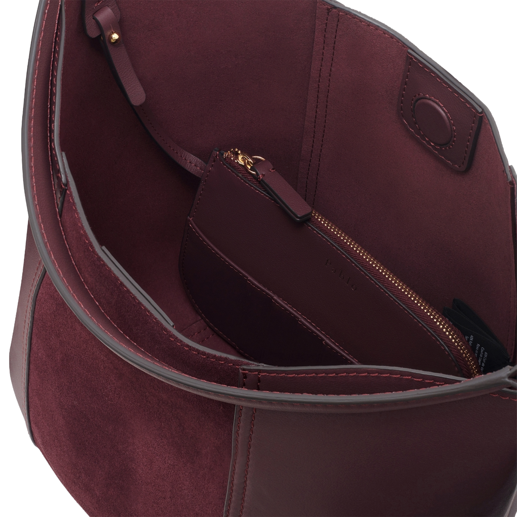 Corina leather bucket bag PABLO Red