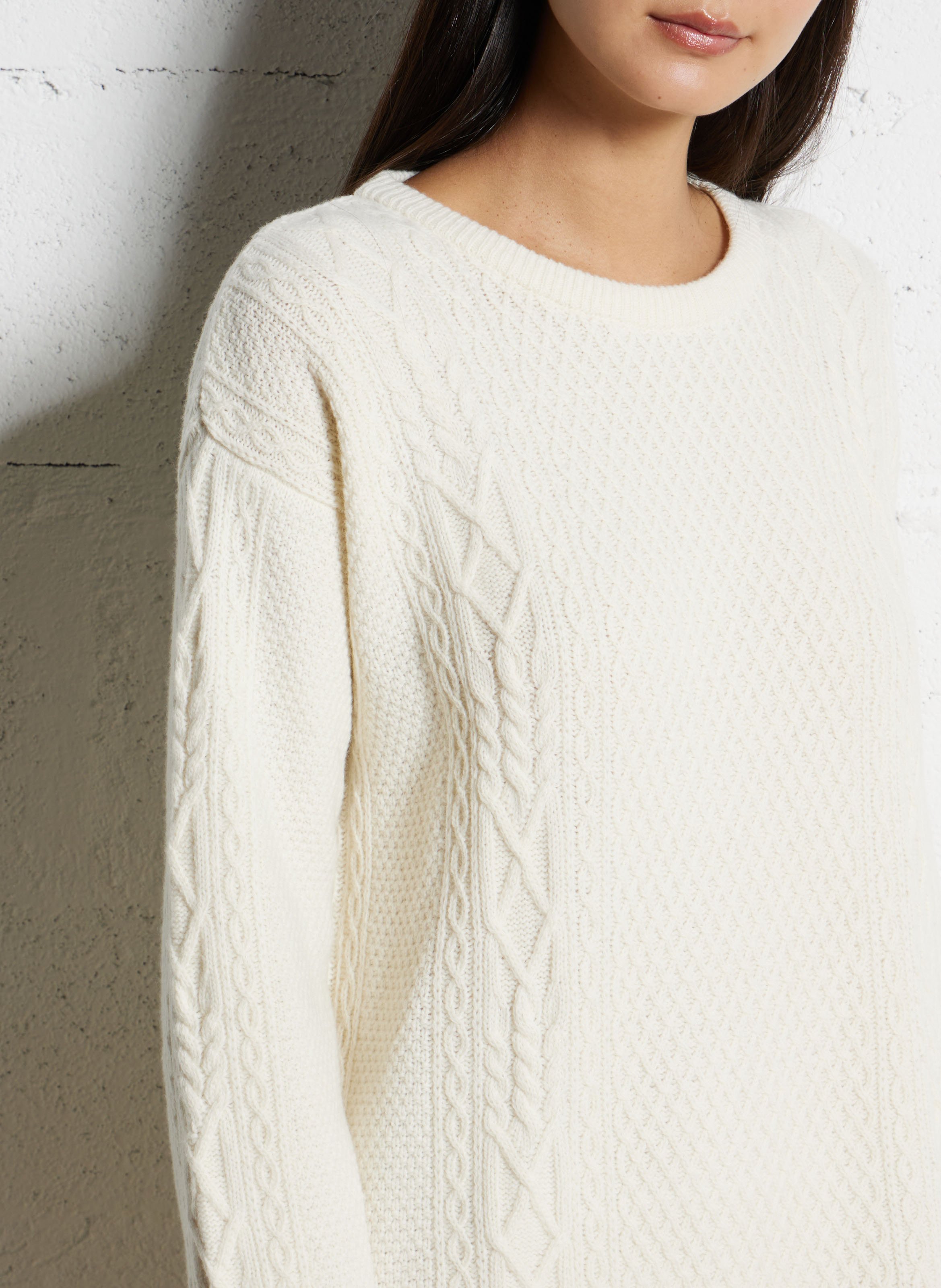 Robe pull en laine mélangée ARMOR LUX Beige