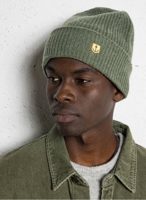 Ribbed wool beanie Chimera clair chine Armor lux Men Place des