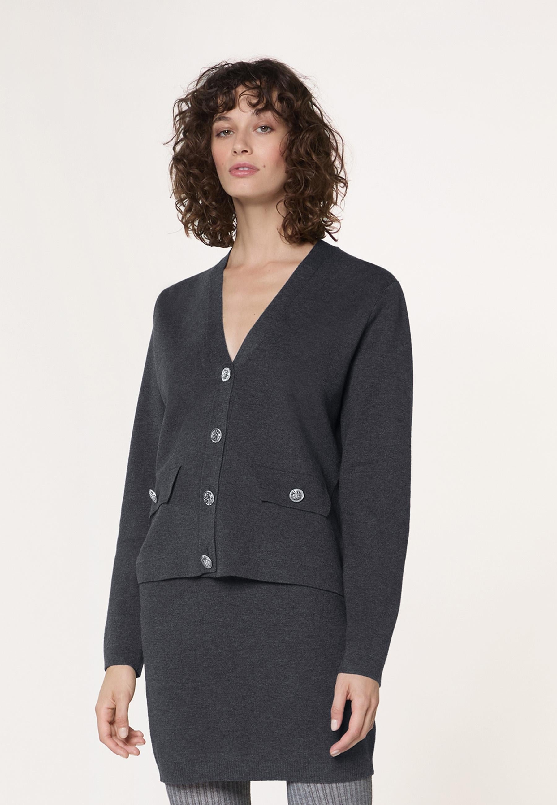 Short knit milano jacket RODIER Grey