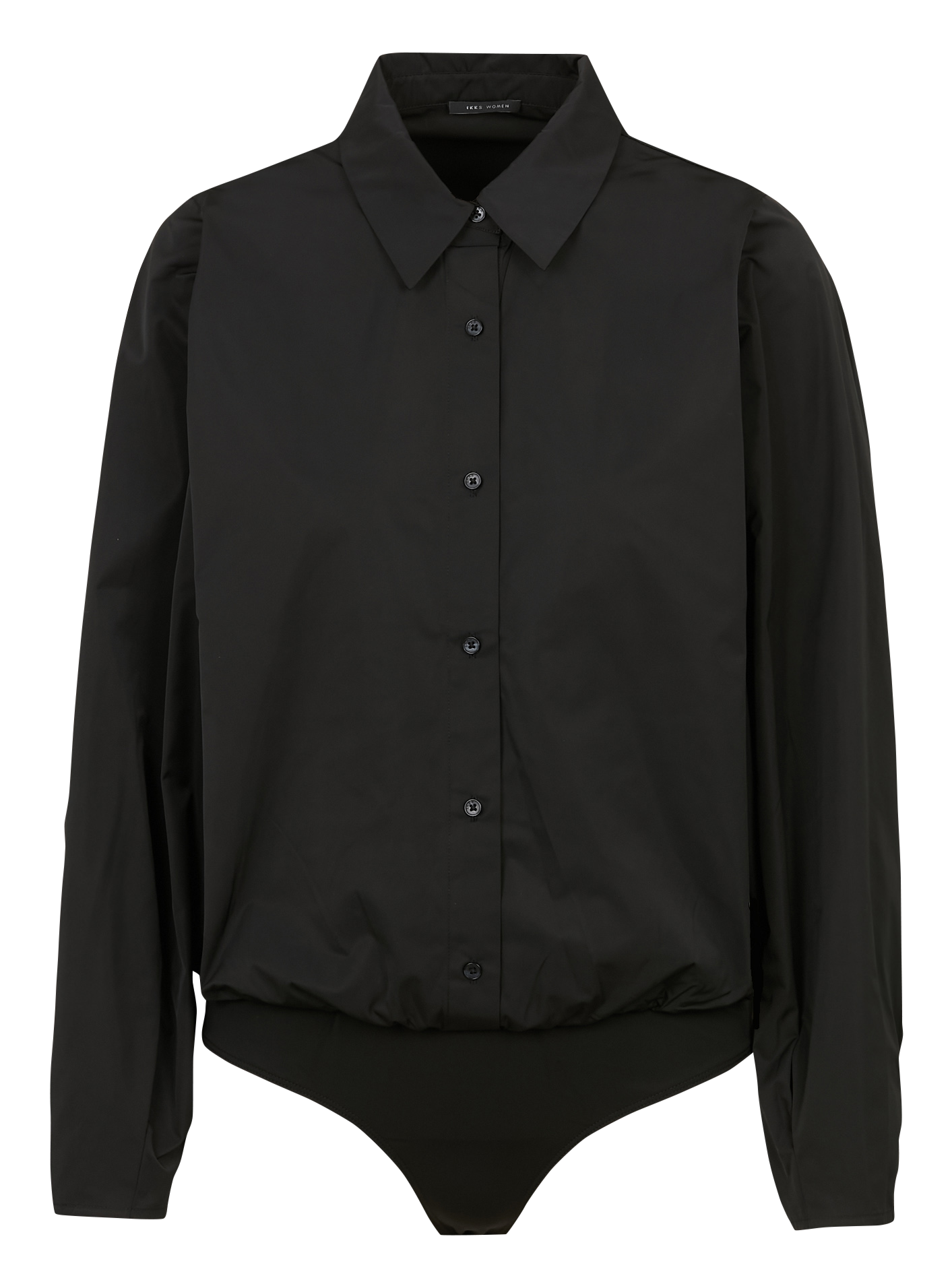 Solid Button-Up Body Chemise IKKS Black