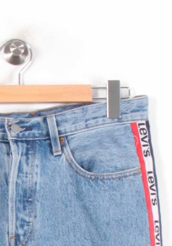 Cropped slim jeans with studs LEVI'S - Seconde main Blue