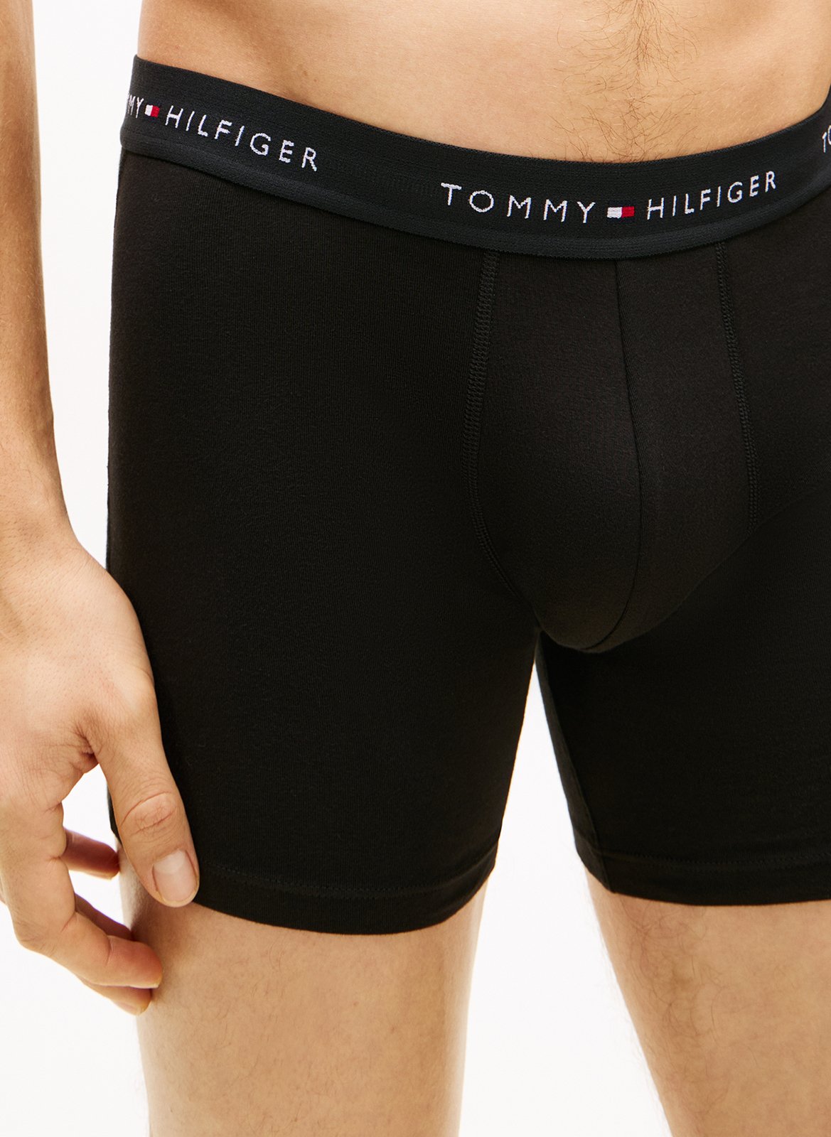 Pack of three cotton trunks TOMMY HILFIGER Grey