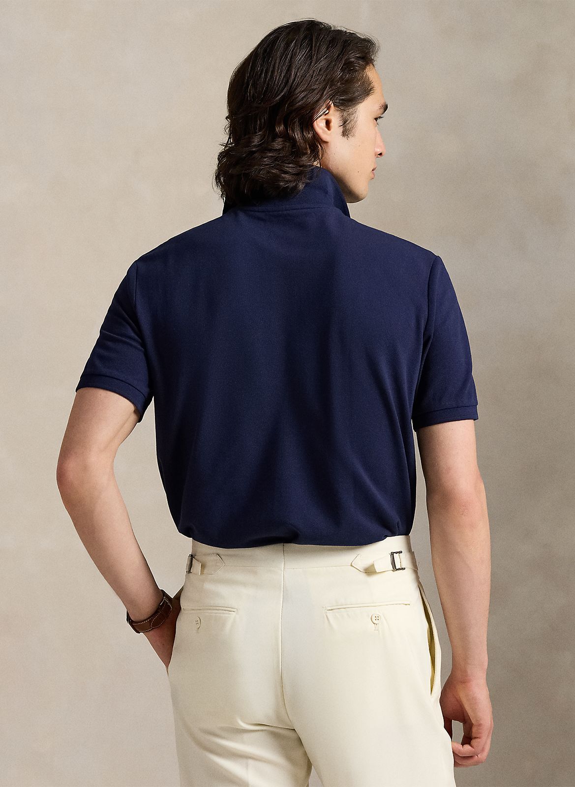 Poloshirt aus Baumwoll-Mix, Slim Fit POLO RALPH LAUREN Blau