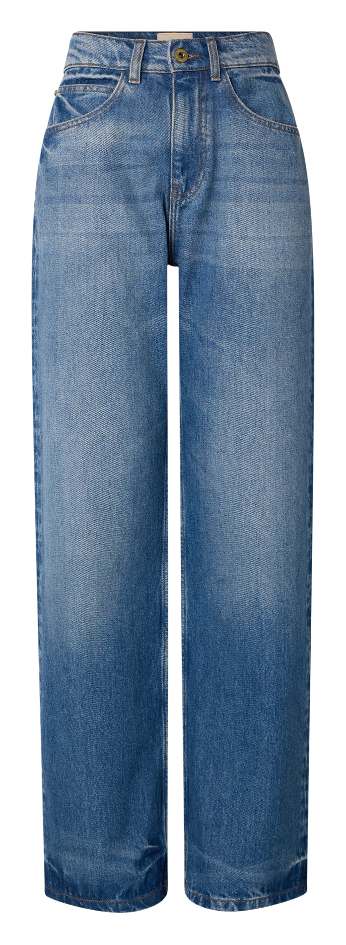 Katoenen jeans met rechte pijp SESSUN Blauw