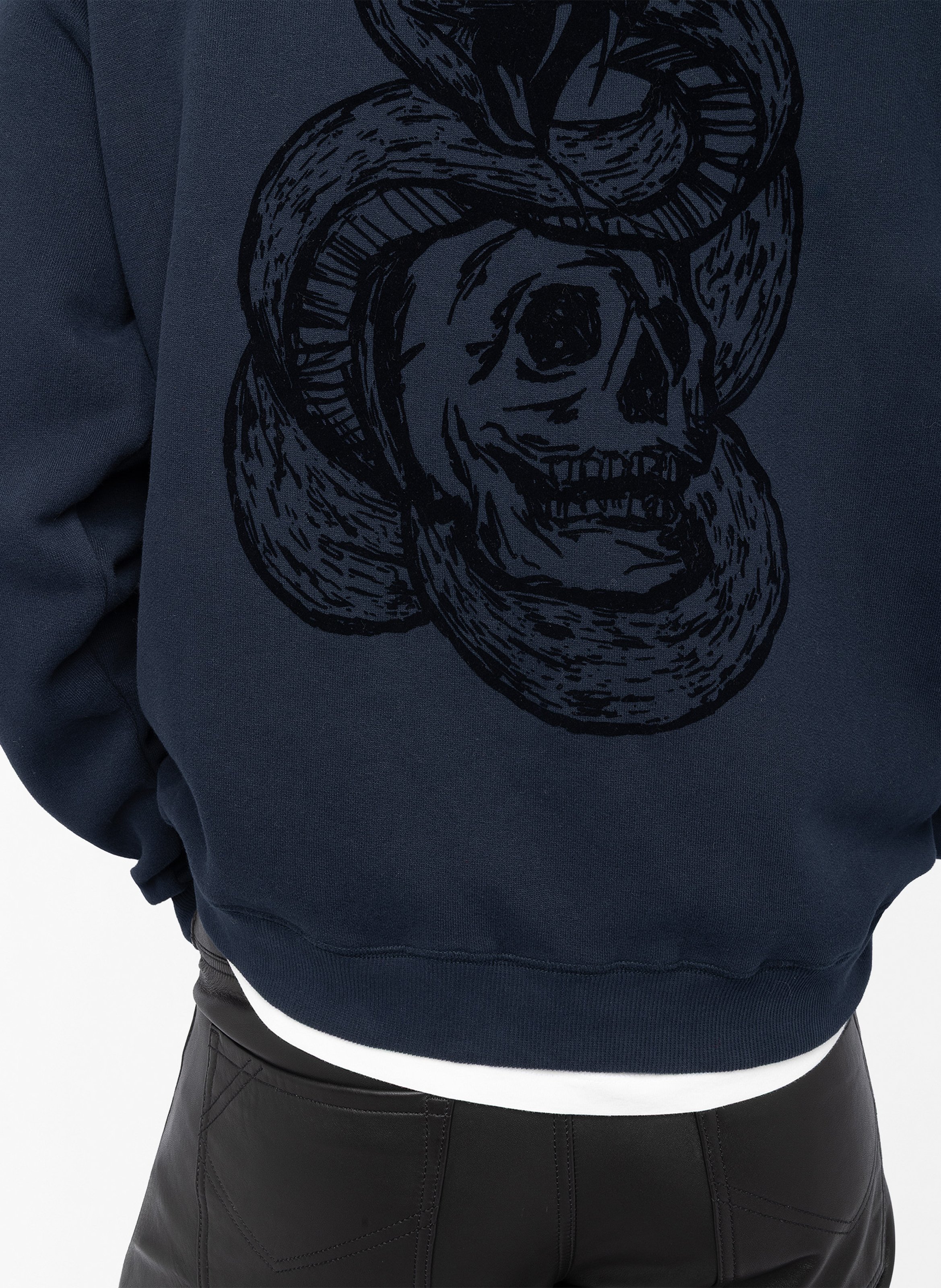 Sweater met ronde hals | katoenblend ZADIG&VOLTAIRE Blauw