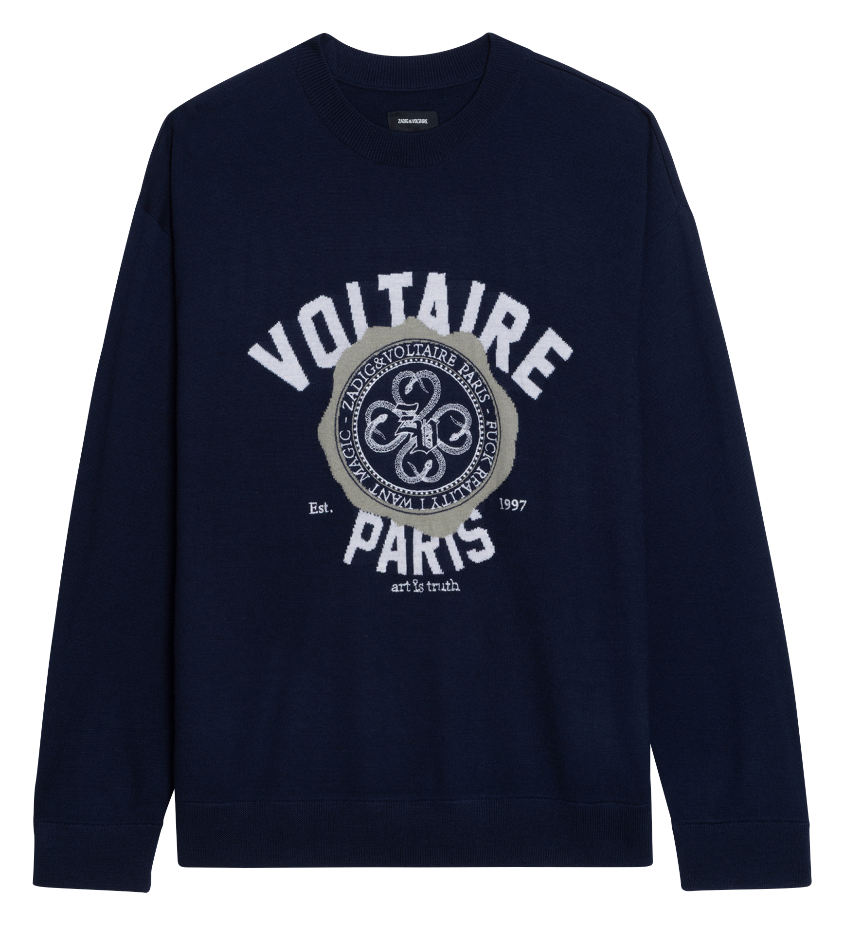 Straight-cut wool sweater ZADIG&VOLTAIRE Blue