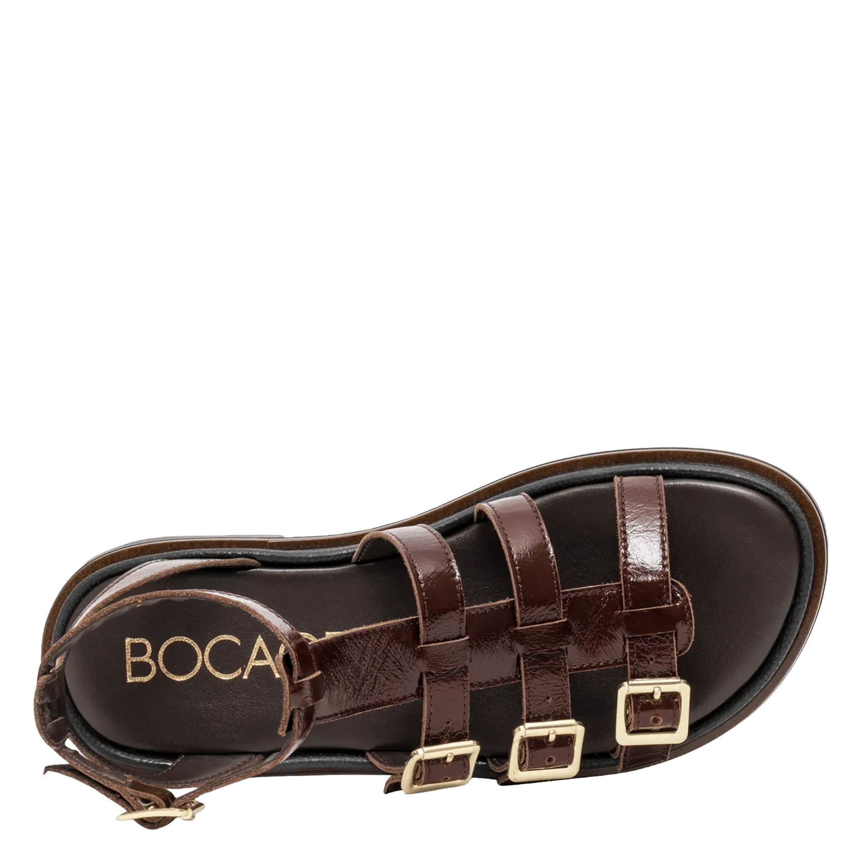 Lakleren slippers BOCAGE Bruin