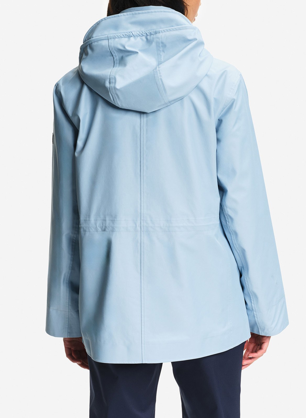 Solid hooded parka coat AIGLE Blue