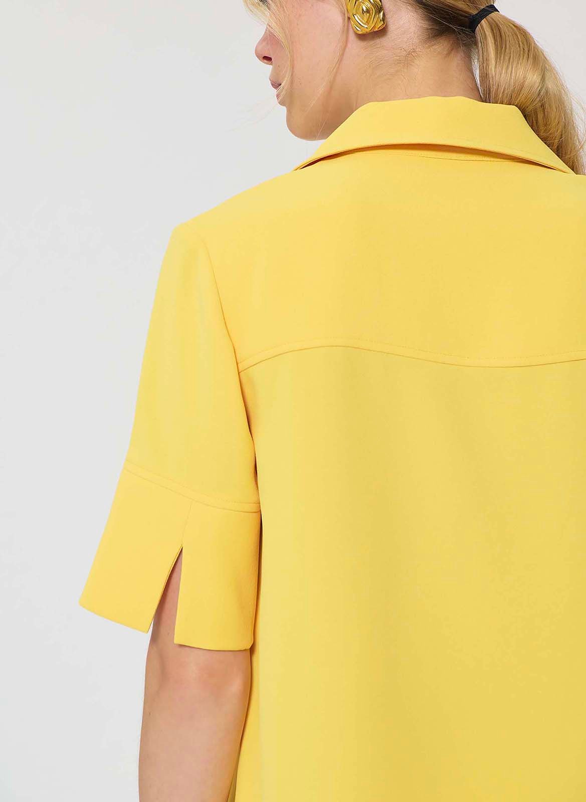 Gerade geschnittenes Poloshirt TARA JARMON Gelb