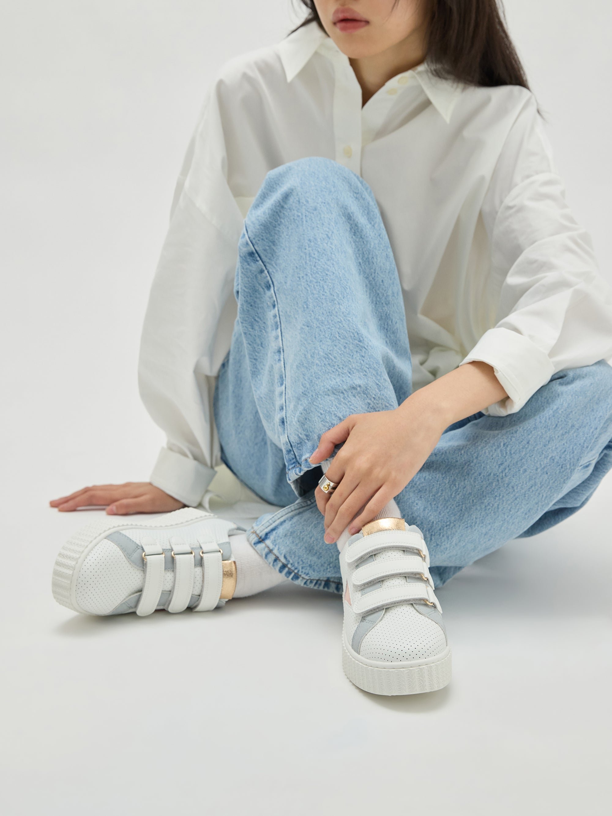 Low Velcro trainers VANESSA WU Pink