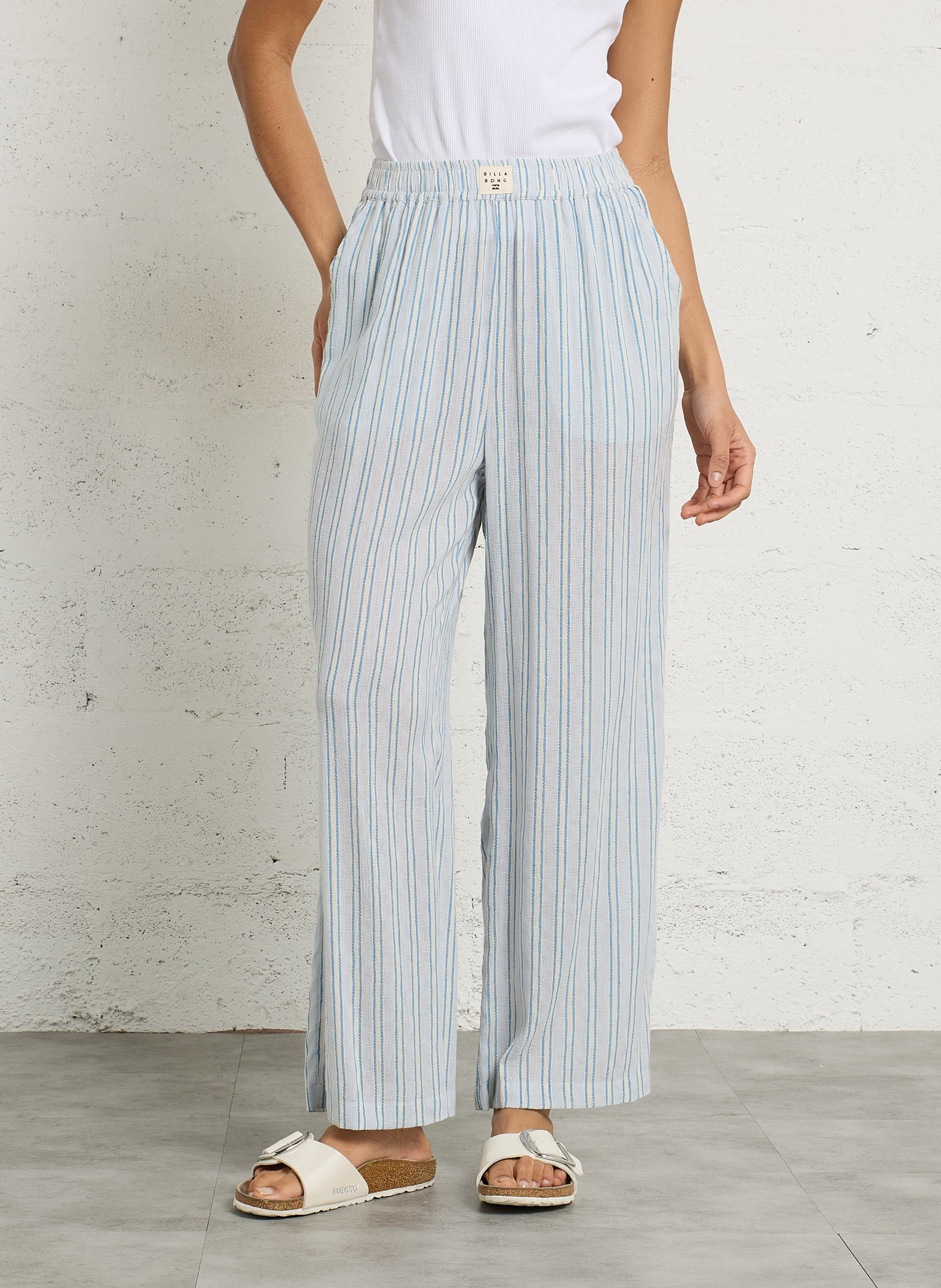 Streifenhose aus Baumwoll-Mix BILLABONG Blau