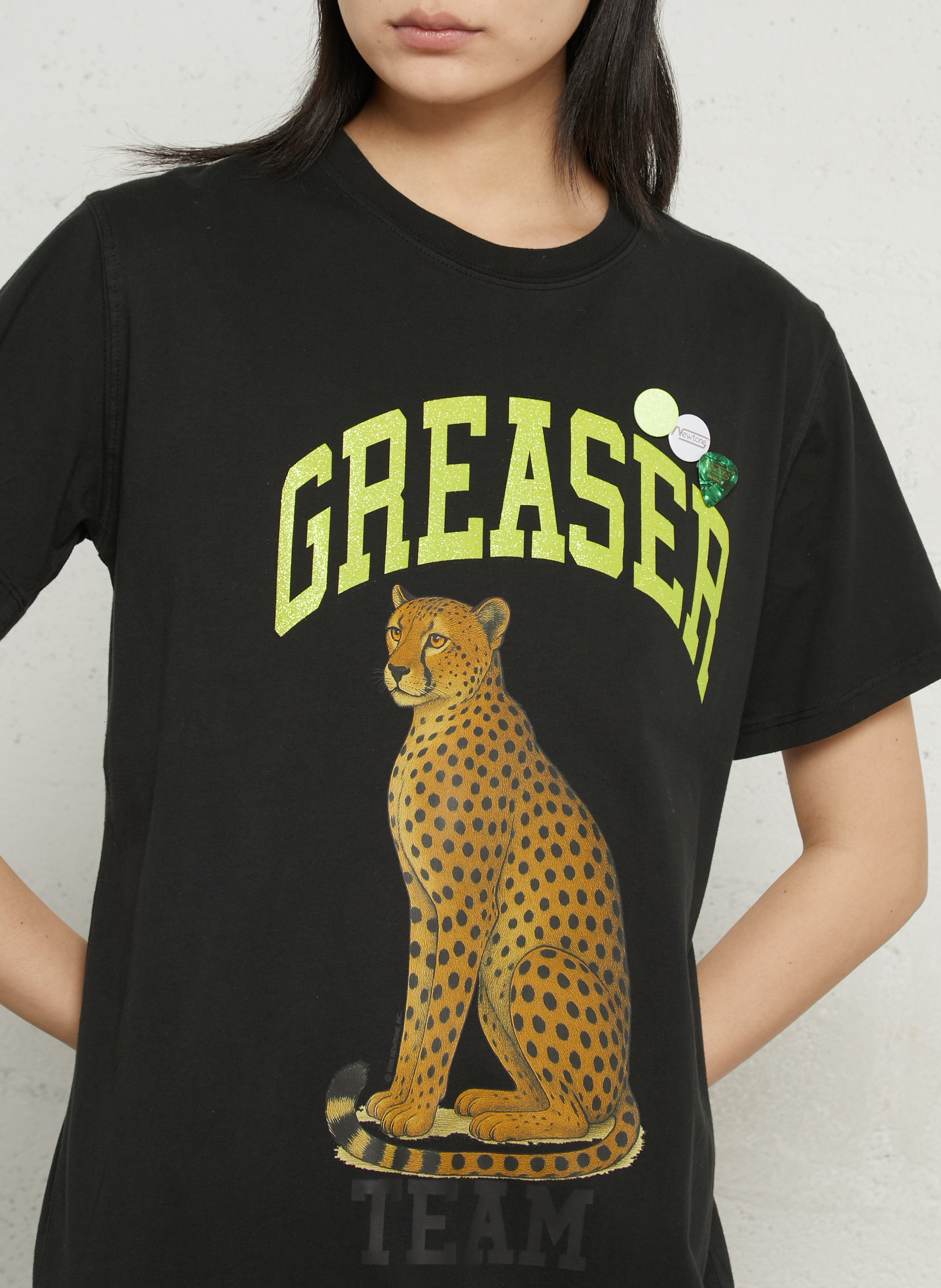 Robe t-shirt longue en coton NEWTONE Noir